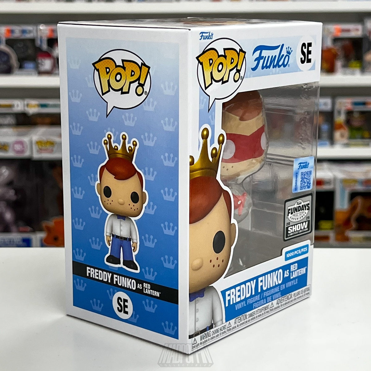Funko Pop Fundays Freddy as Red Lantern Translucent 1000pcs DC Toy Vinyl Figure