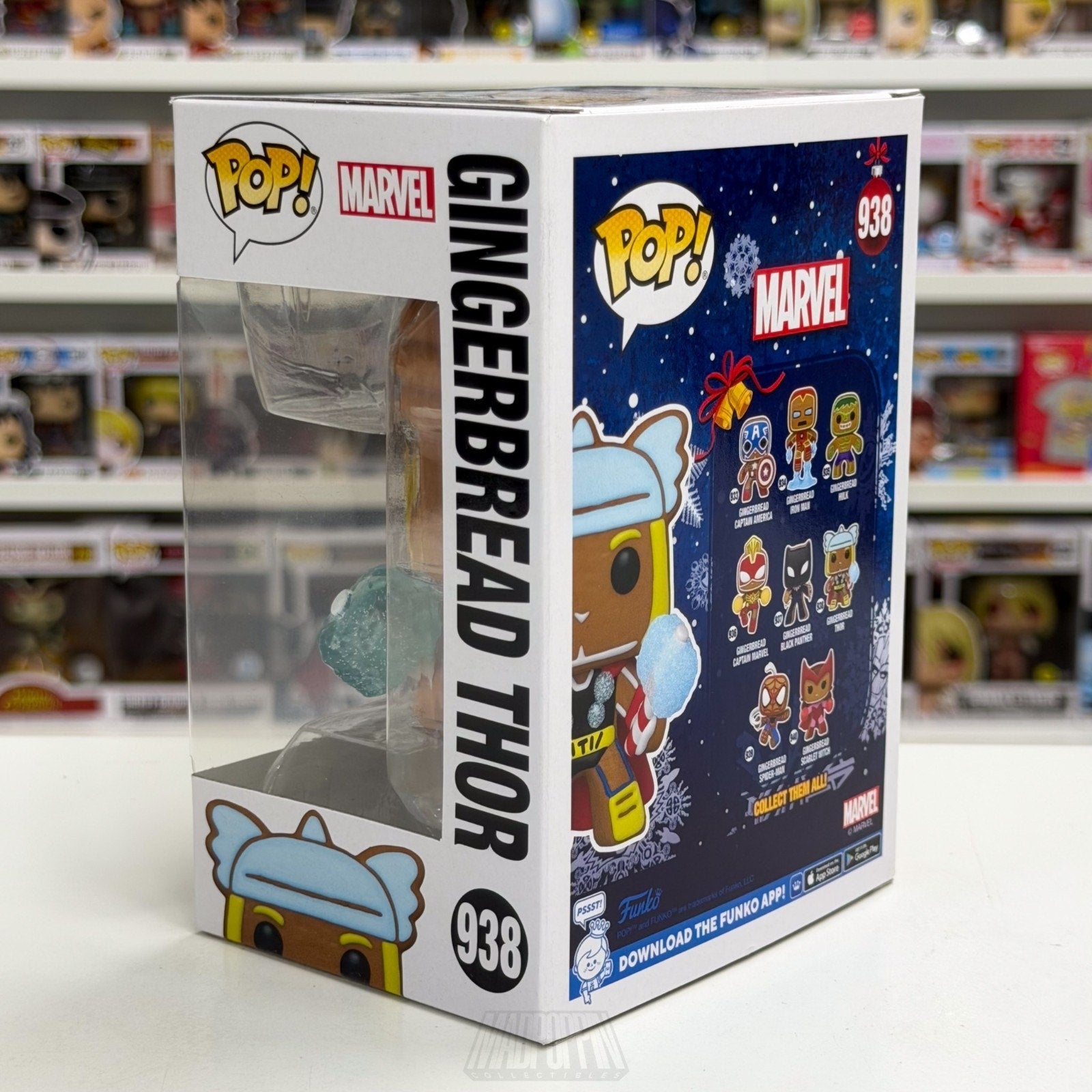 Funko Pop Marvel Gingerbread Thor 938 Christmas Holiday Cookie Toy Vinyl Figure