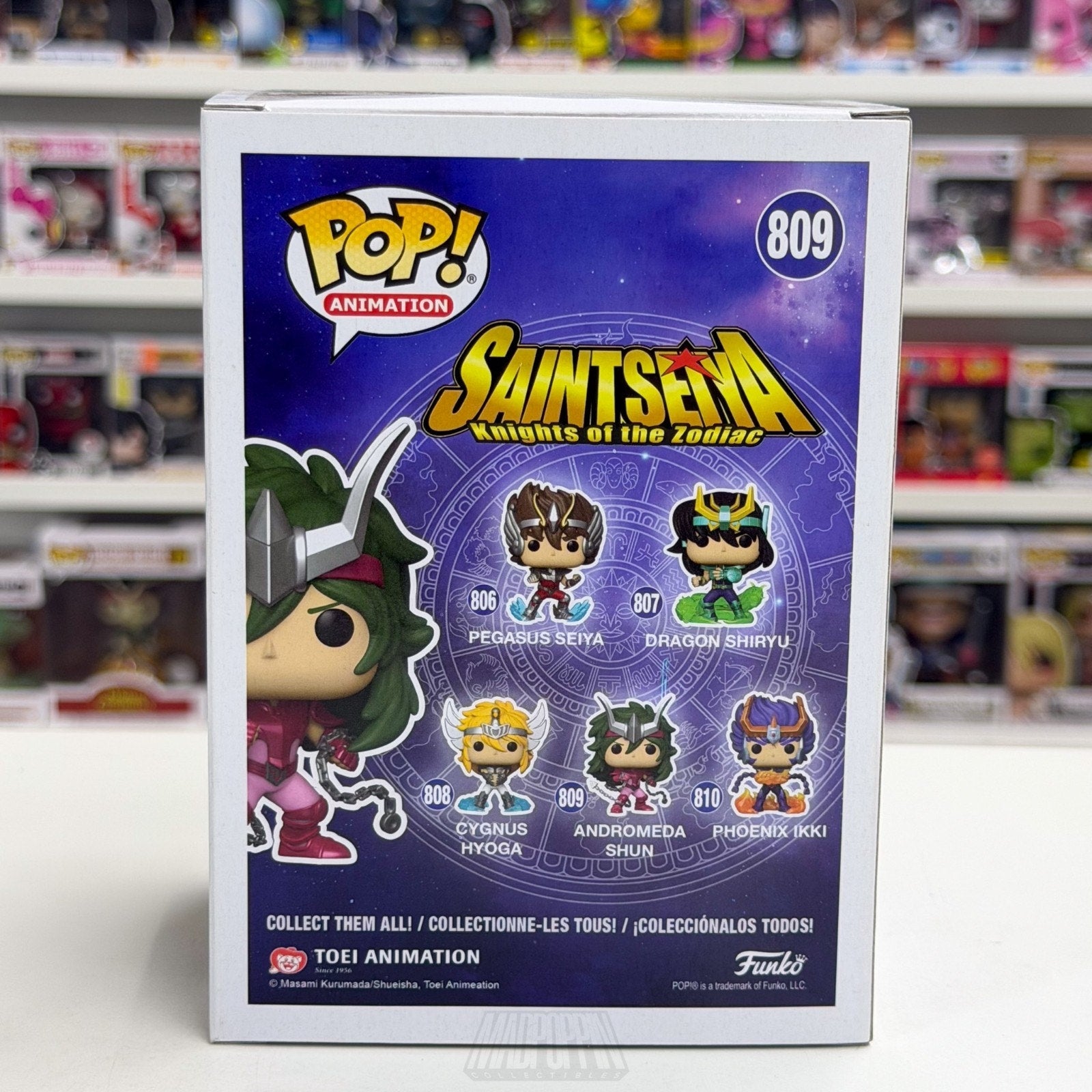 Funko Pop Anime Saint Seiya Andromeda Shun 809 Japanese Manga Toy Vinyl Figure