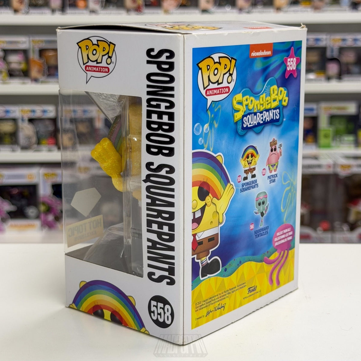 Funko Pop Animation SpongeBob Squarepants Diamond Hot Topic 558 Toy Vinyl Figure