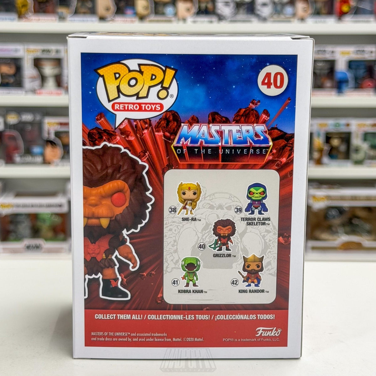 Funko Pop Retro Toys Master of the Universe Grizzlor 40 Cartoon 80s Vinyl Figure