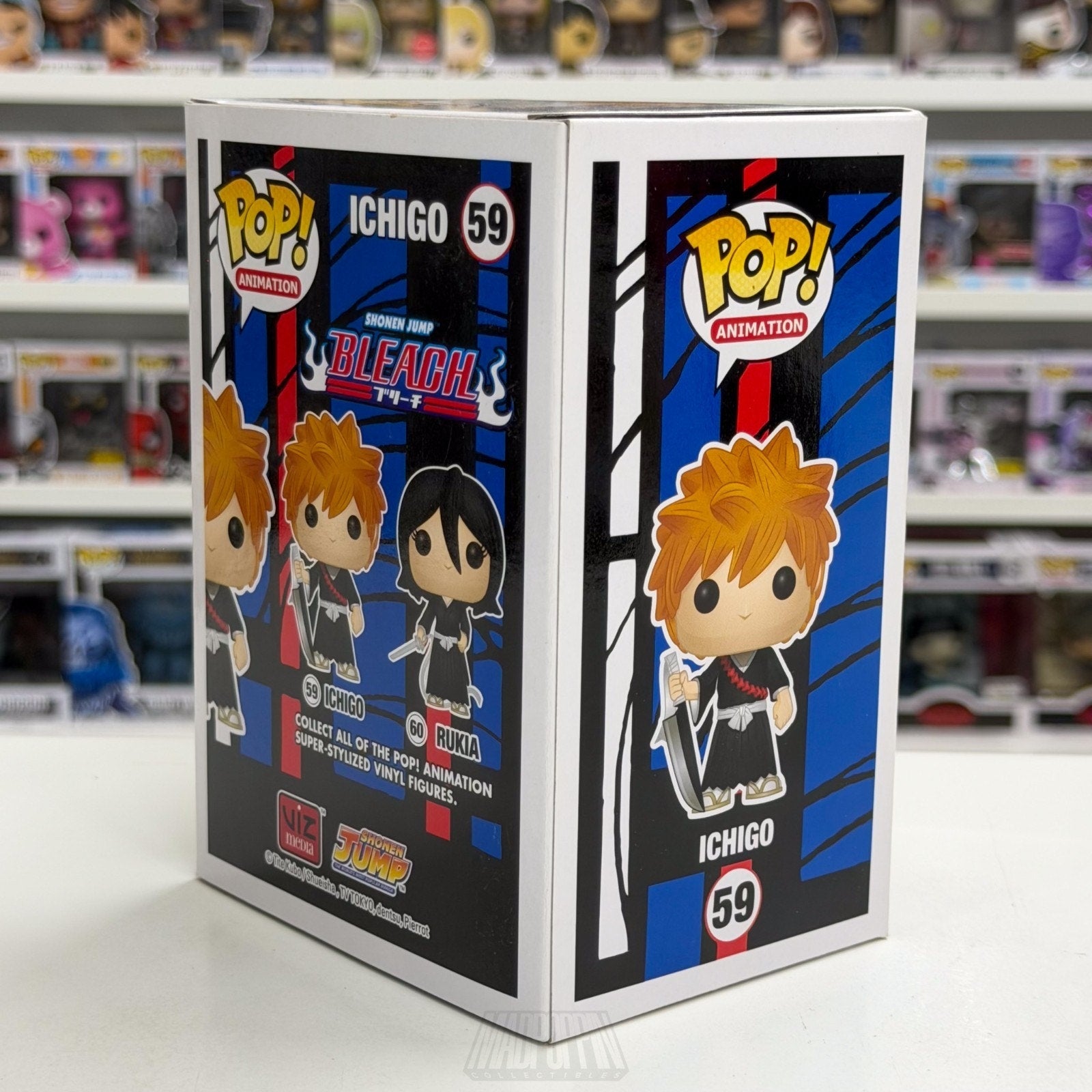 Funko Pop Anime Bleach Ichigo Kurosaki 59 Japan Manga Soul Reaper Vinyl Figure