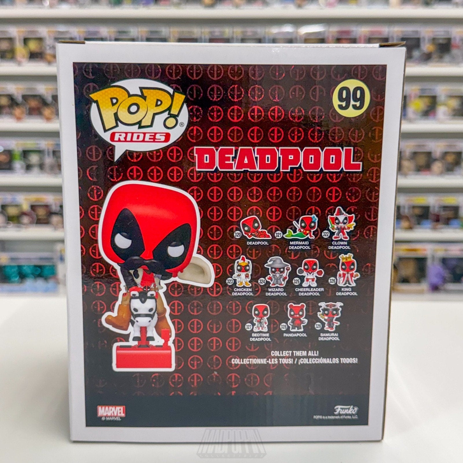 Funko Pop Rides Marvel Sheriff Deadpool Riding Horsey Exclusive 99 Vinyl Figure