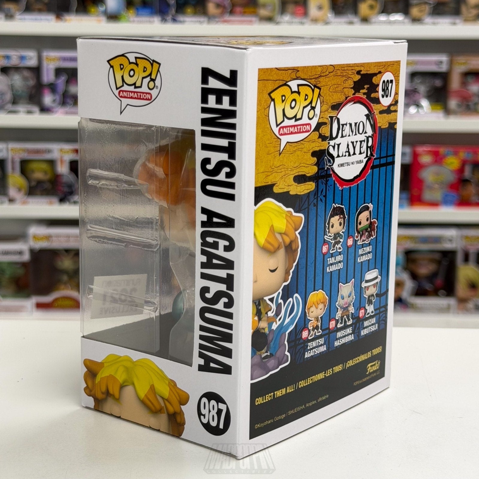 Funko Pop Anime Demon Slayer Zenitsu Agatsuma Funimation 987 Manga Vinyl Figure