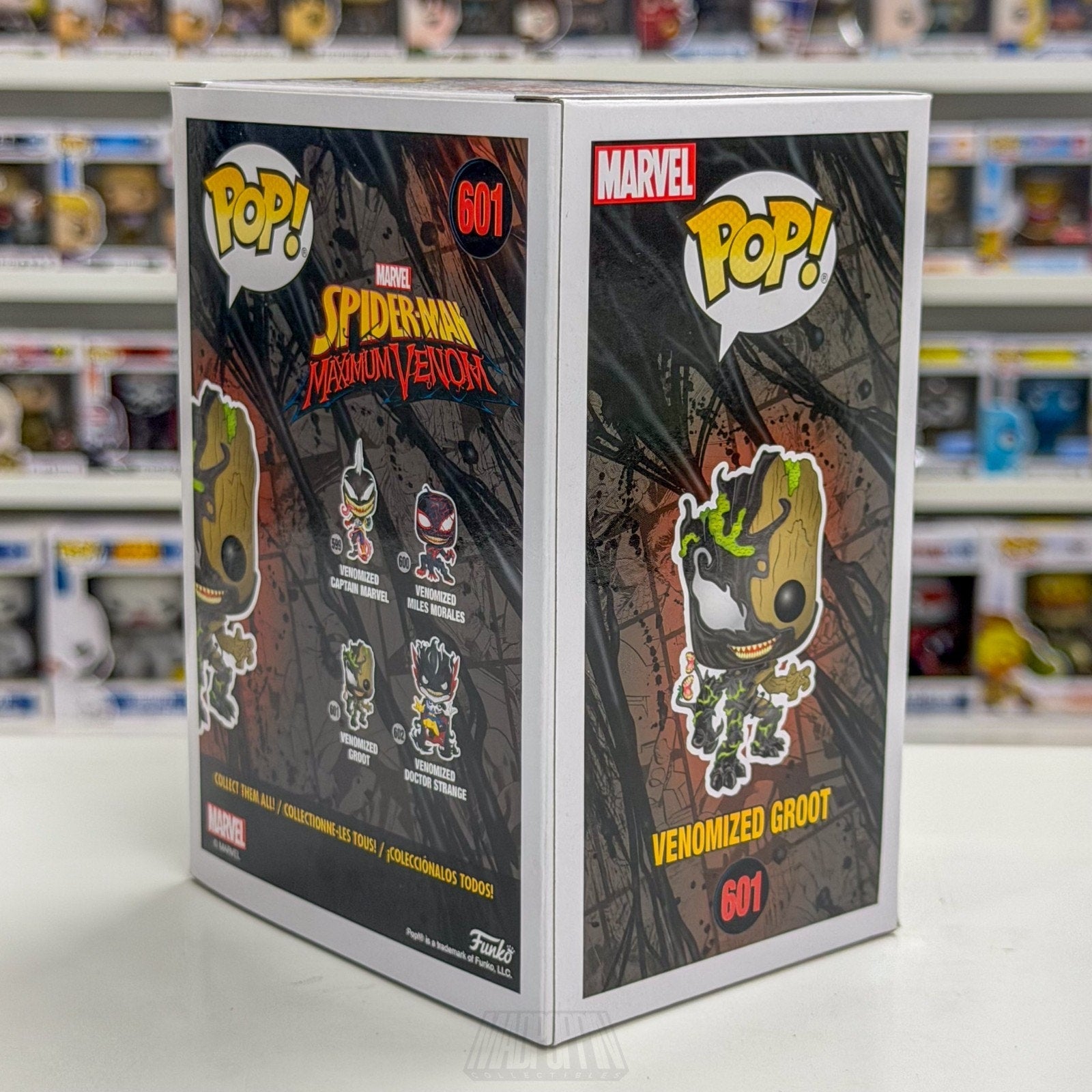 Funko Pop Marvel Spider-Man Maximum Venomized Groot 601 Symbiote Vinyl Figure
