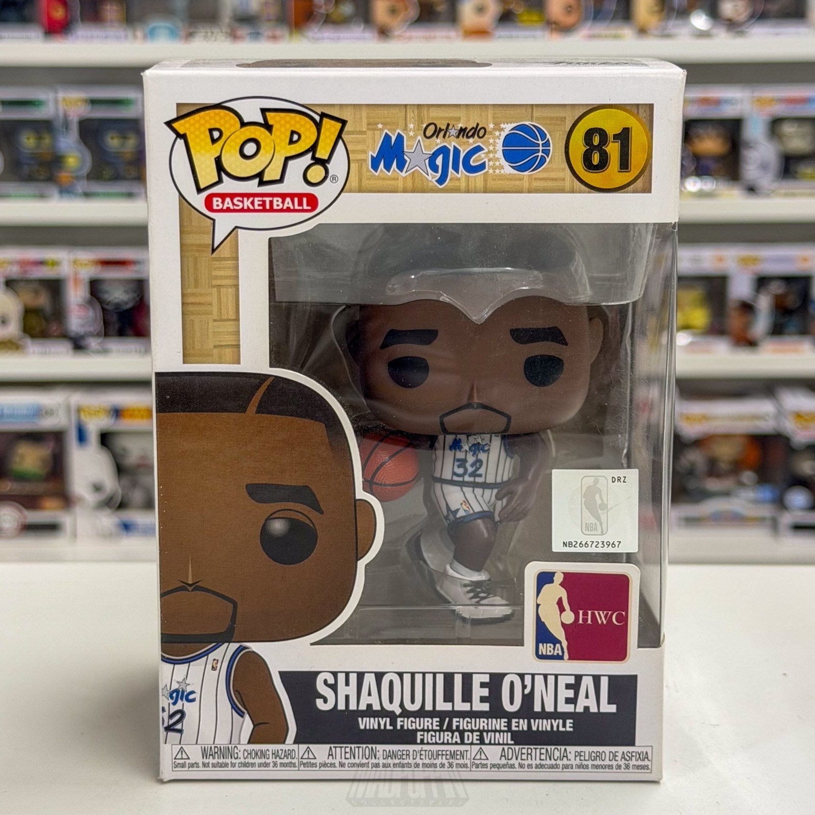 Funko Pop NBA Basketball Orlando Magic Shaquille O'Neal Diesel 81 Vinyl Figure