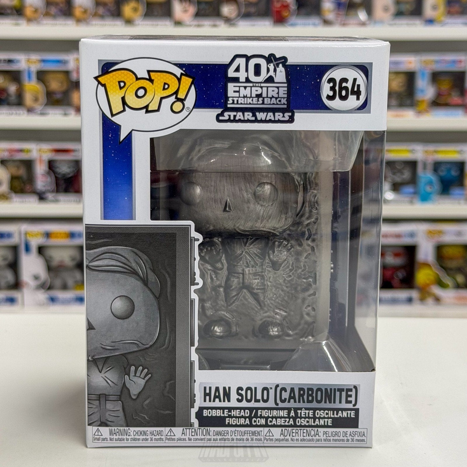 Funko Pop Star Wars Empire Strikes Back Han Solo Carbonite 364 Toy Vinyl Figure