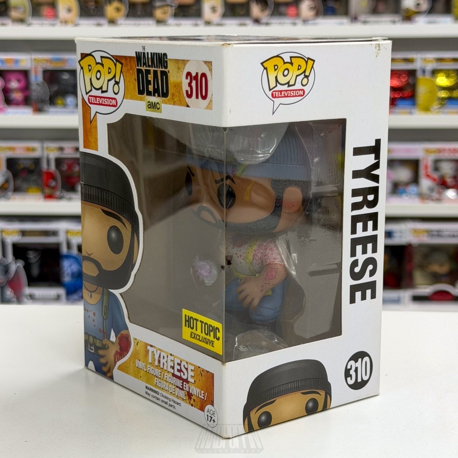 Funko Pop TV The Walking Dead Tyreese Bitten Bloody Hot Topic 310 Vinyl Figure