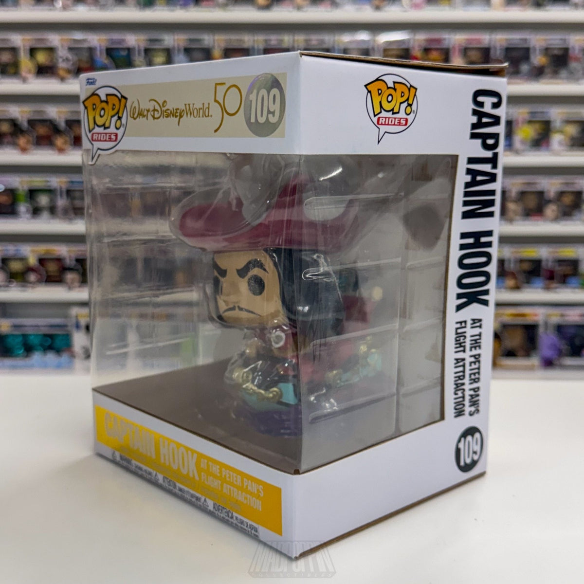 Funko Pop Disney Captain Hook at the Peter Pans Flight Attraction 109 Toy Figure
