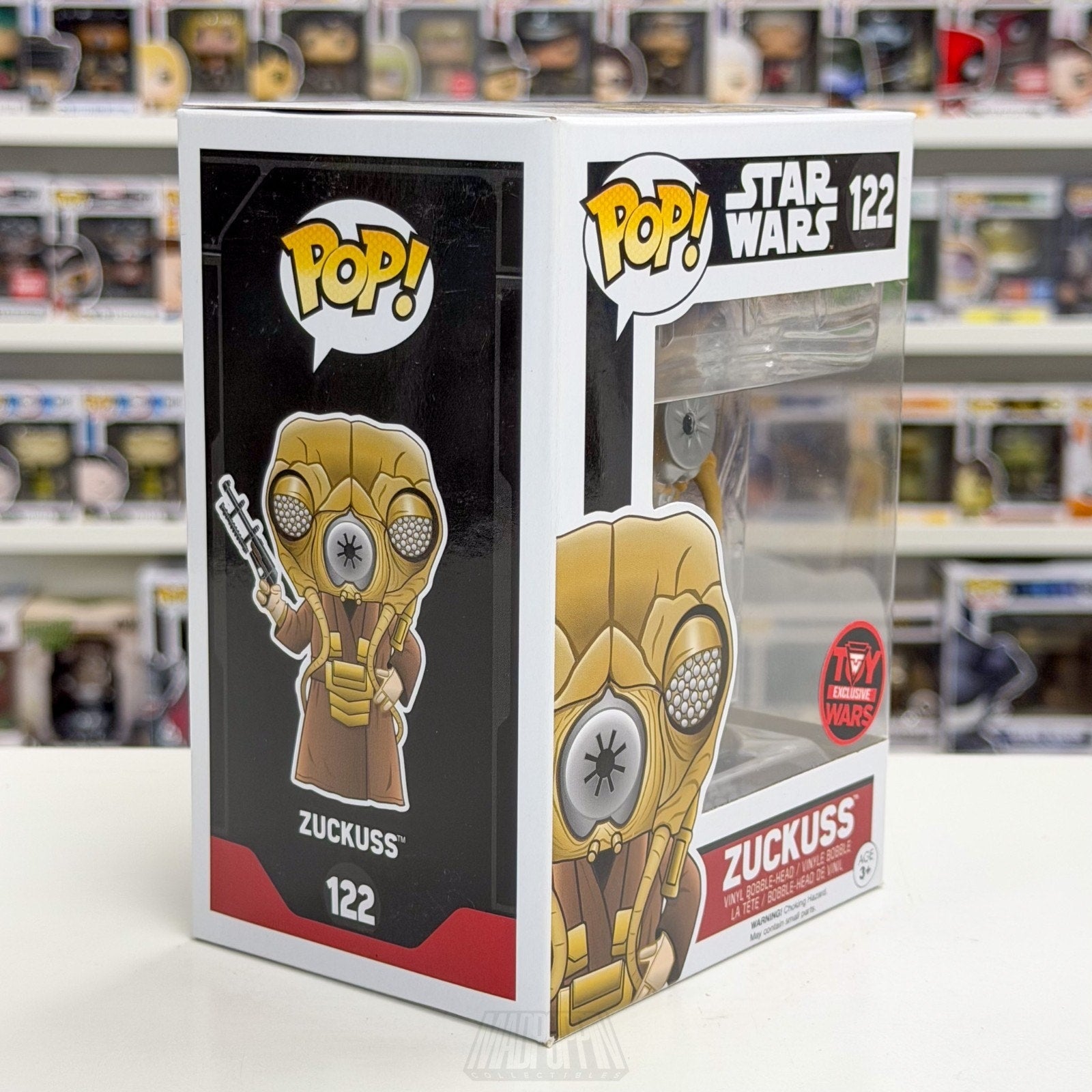 Funko Pop Star Wars Zuckuss Toy Wars 122 ESB Force Bounty Hunter Vinyl Figure
