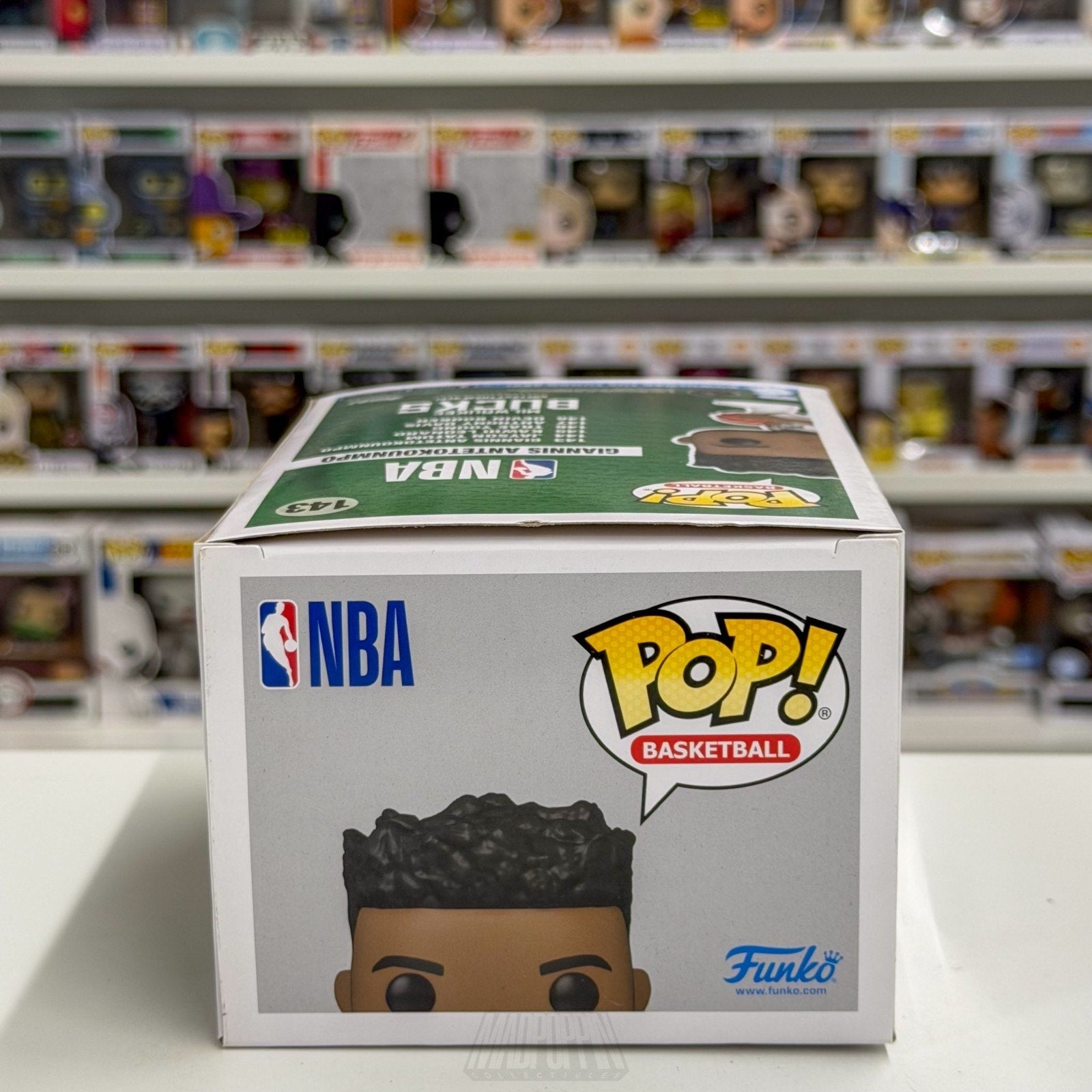 Funko Pop NBA Basketball Milwaukee Bucks Giannis Antetokounmpo 143 Vinyl Figure