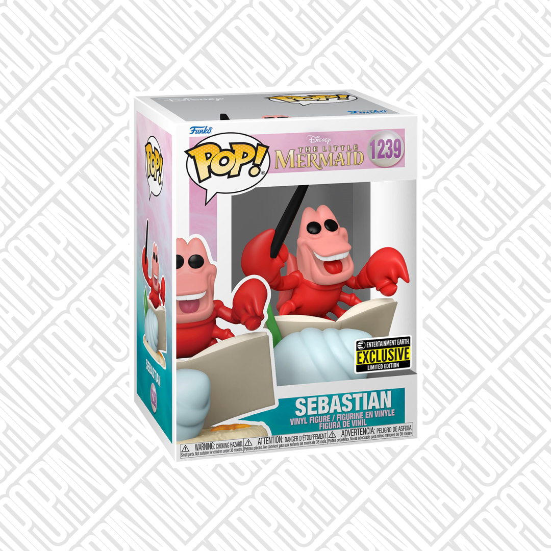 Funko Pop Disney Little Mermaid Sebastian Conductor Entertainment Earth #1239