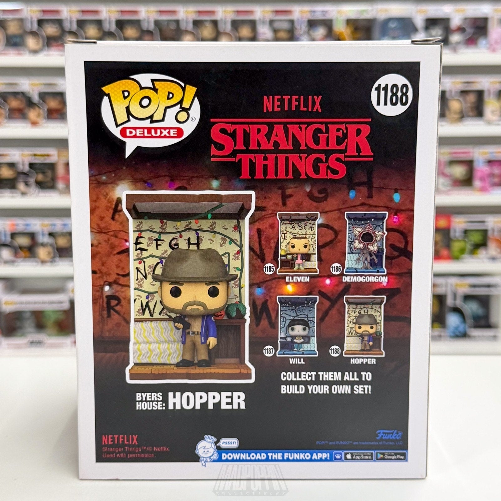 Funko Pop TV Deluxe Stranger Things Byers House Hopper Amazon 1188 Vinyl Figure