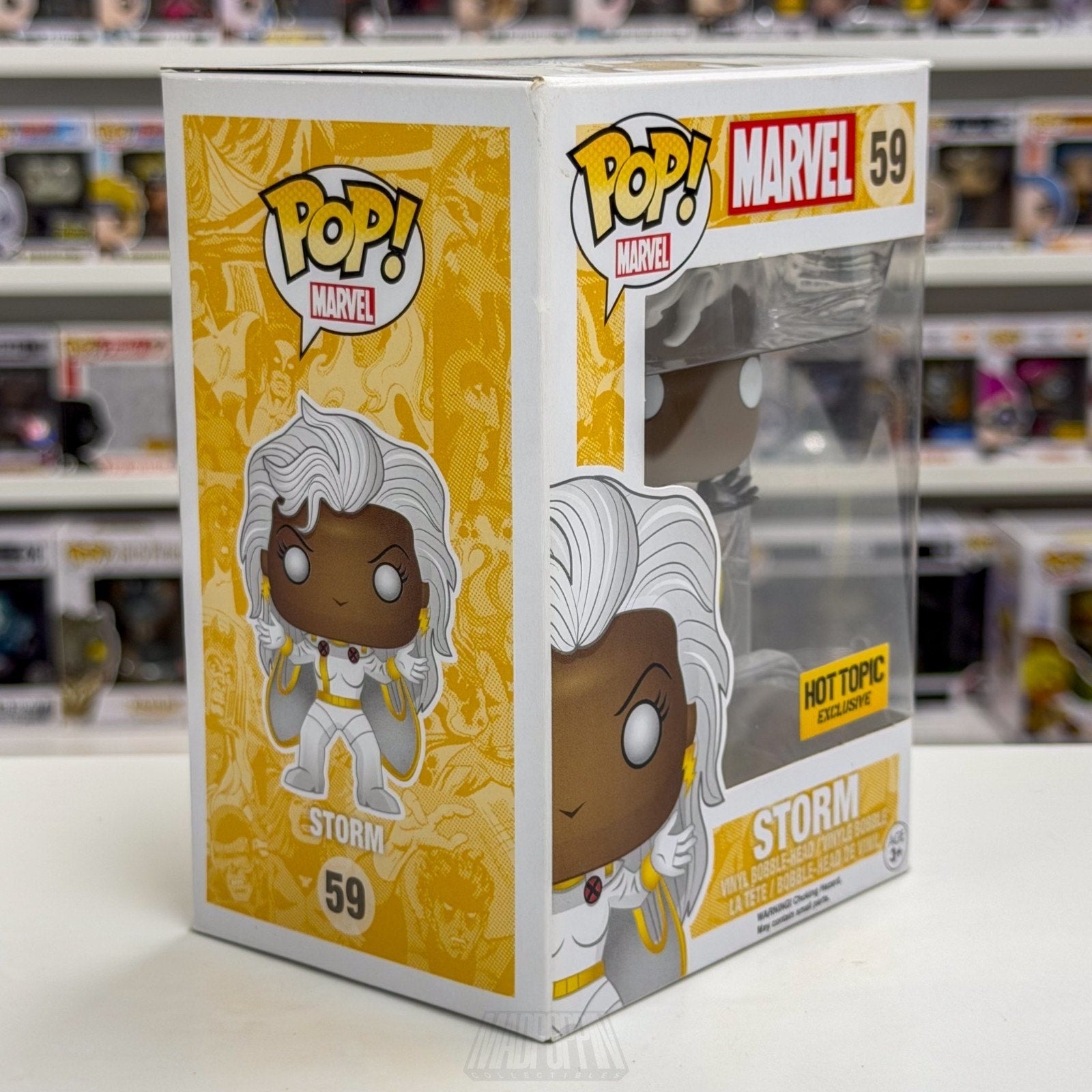 Funko Pop Marvel X-Men Storm Black Suit Hot Topic 59 Mutant Hero Vinyl Figure