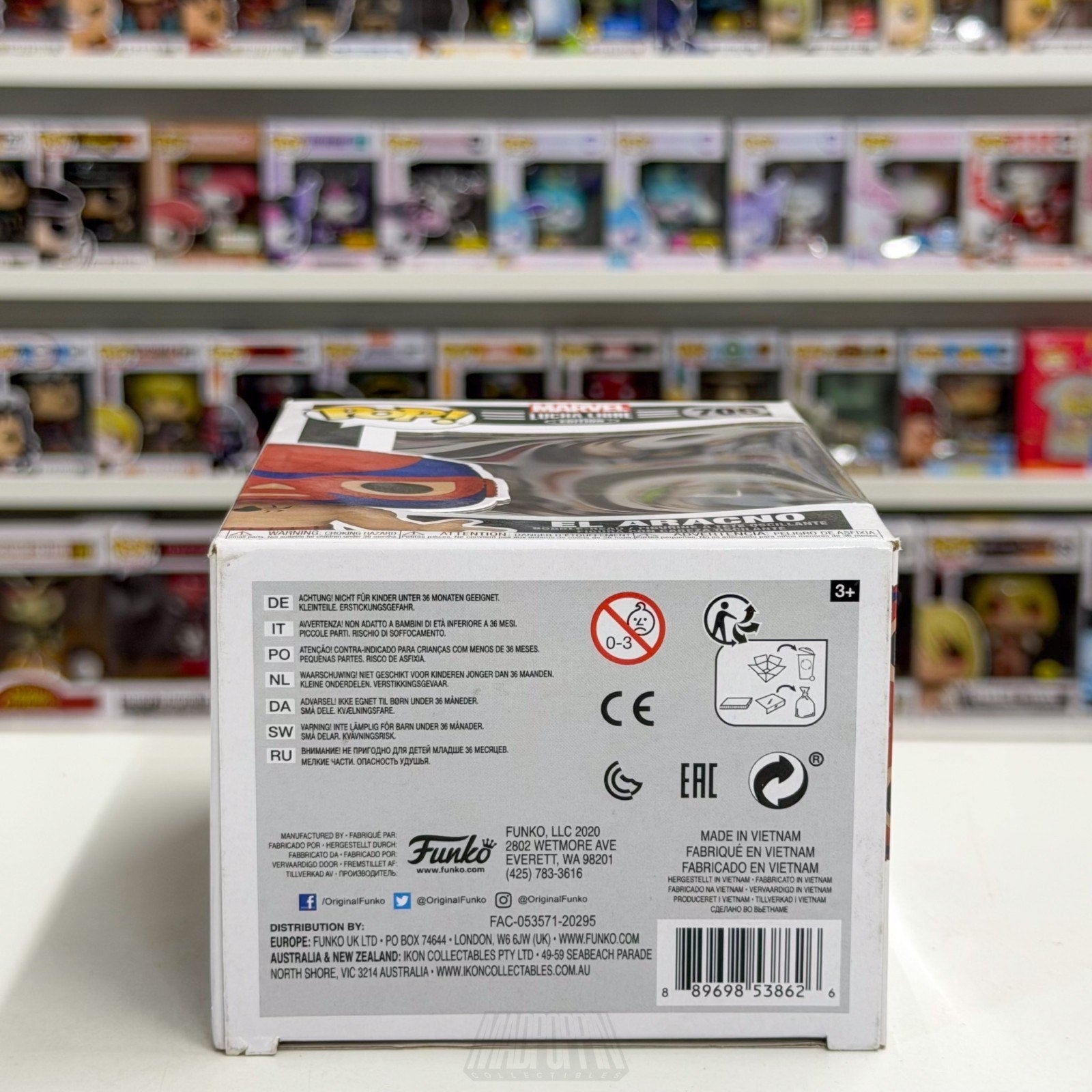 Funko Pop Marvel Lucha Libre El Aracno 706 Venom Wrestling Toy Vinyl Figure