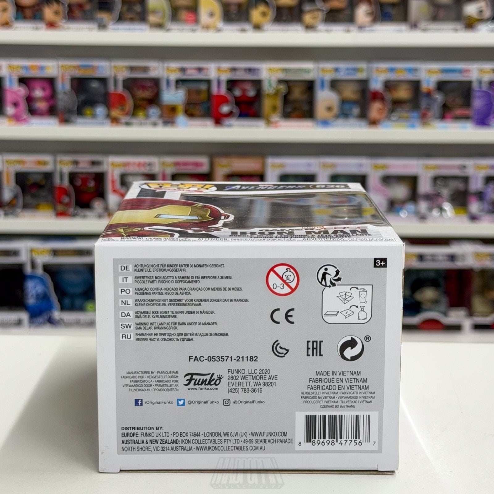 Funko Pop Marvel GamerVerse Avengers Iron Man 626 Tony Stark Toy Vinyl Figure