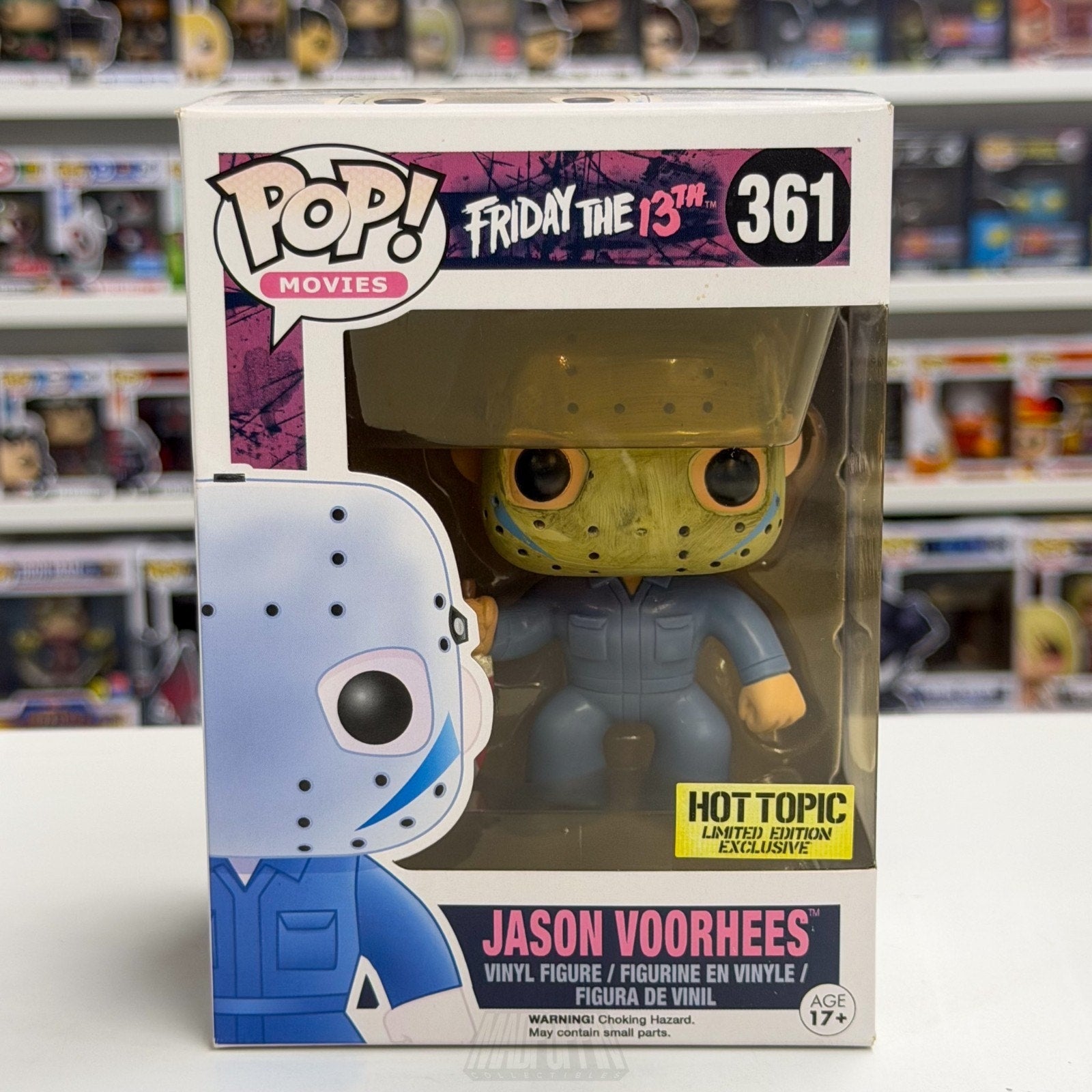 Funko Pop Movies Friday 13th Jason Voorhees Blue Part V Hot Topic 361 Toy Figure