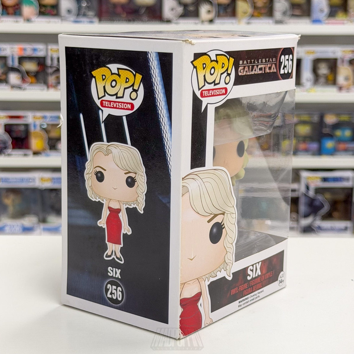 Funko Pop TV Battlestar Galactica Six 256 Cylon Android Red Dress Vinyl Figure