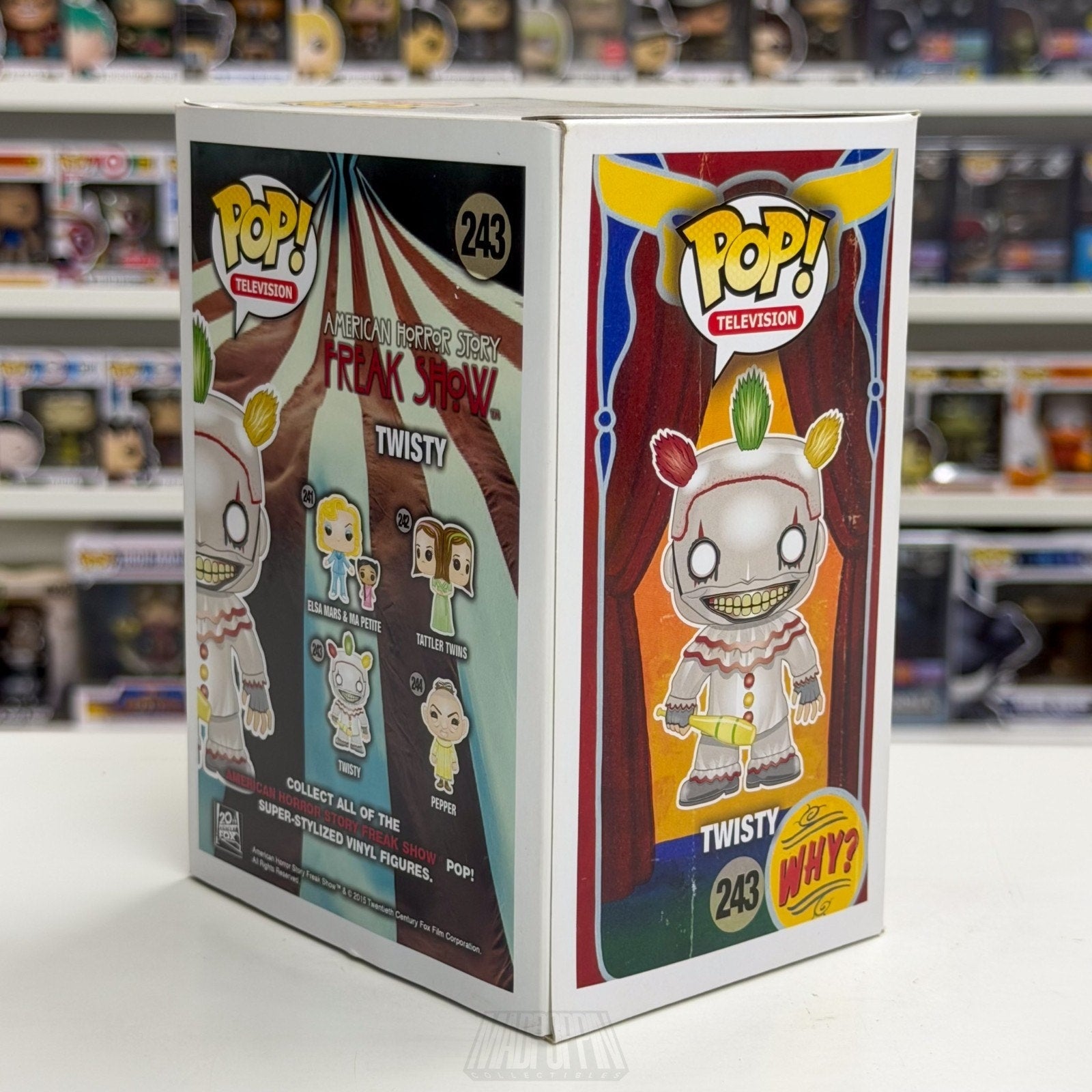 Funko Pop TV American Horror Story Freak Show Twisty 243 AHS Clown Vinyl Figure