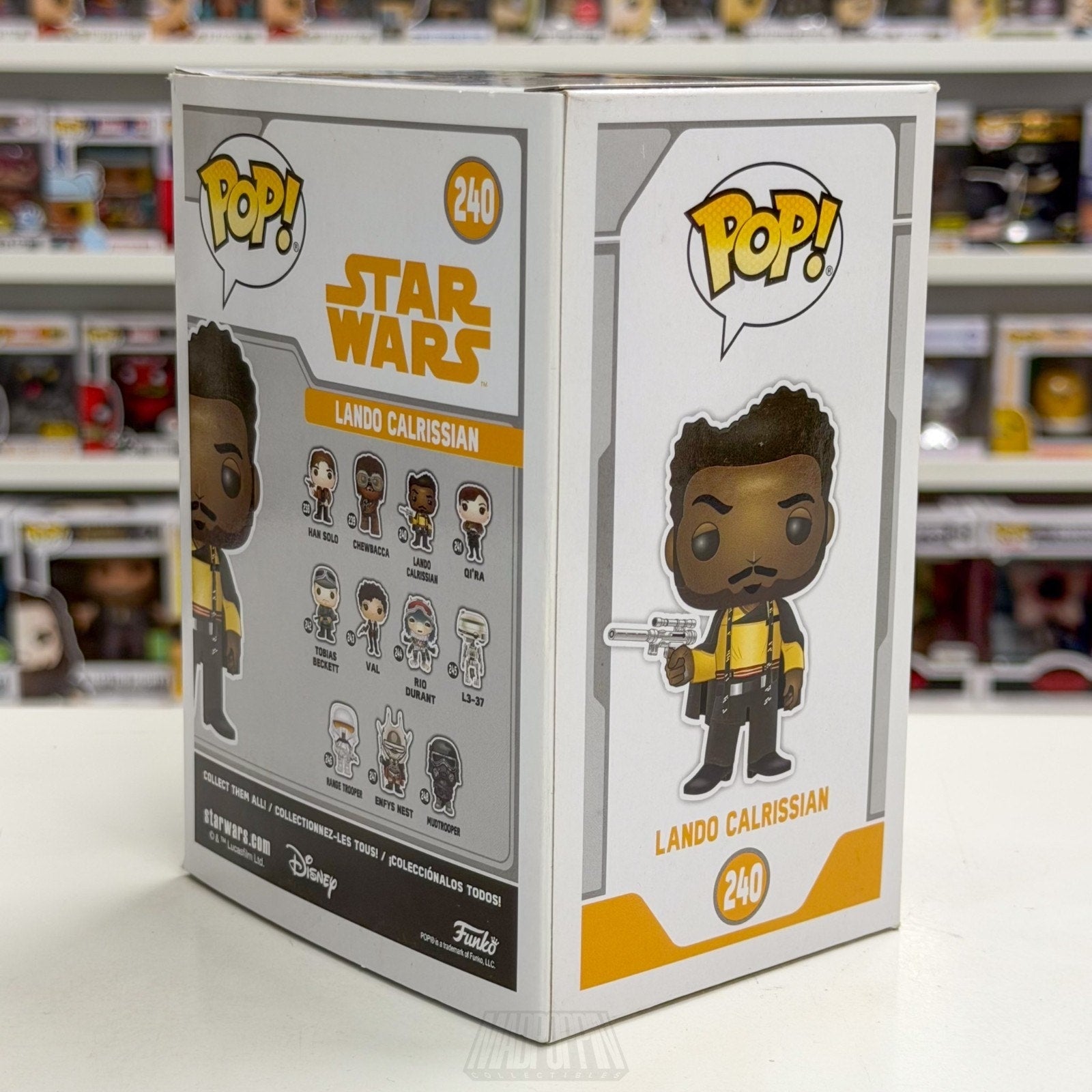 Funko Pop Star Wars Solo Story Young Lando Calrissian 240 Smuggler Vinyl Figure