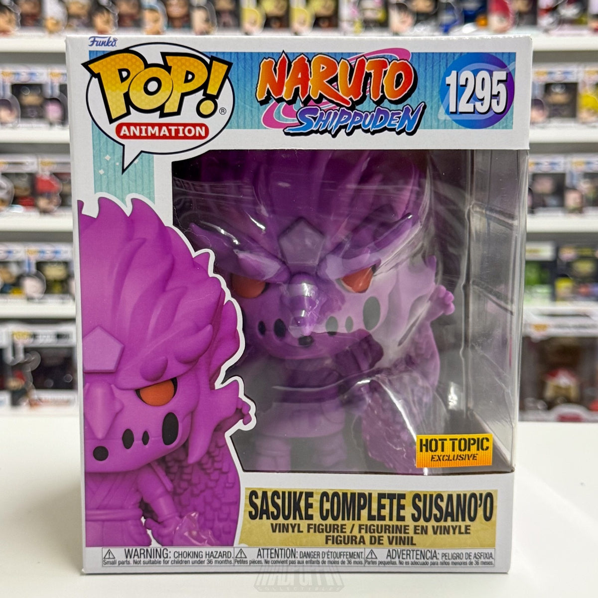 Funko Pop Anime Naruto Sasuke Complete Susano’o Hot Topic 1295 Vinyl 6" Figure