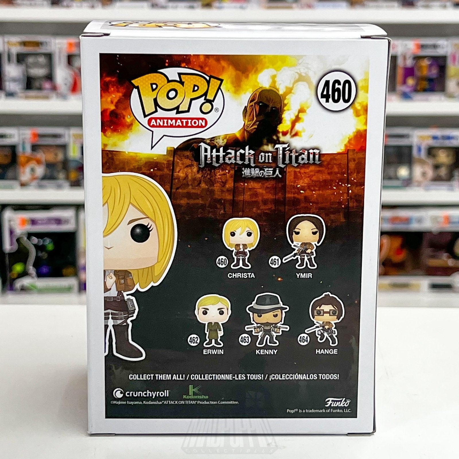 Funko Pop Anime Attack on Titan Christa Lenz 460 Animation Manga Vinyl Figure