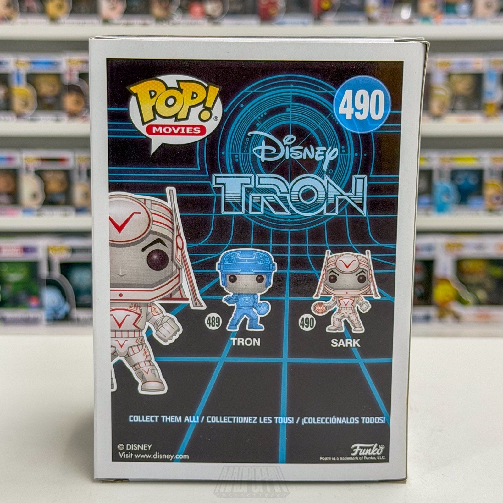 Funko Pop Movies Disney Tron Sark Glow in the Dark 490 Sci-Fi Game Vinyl Figure