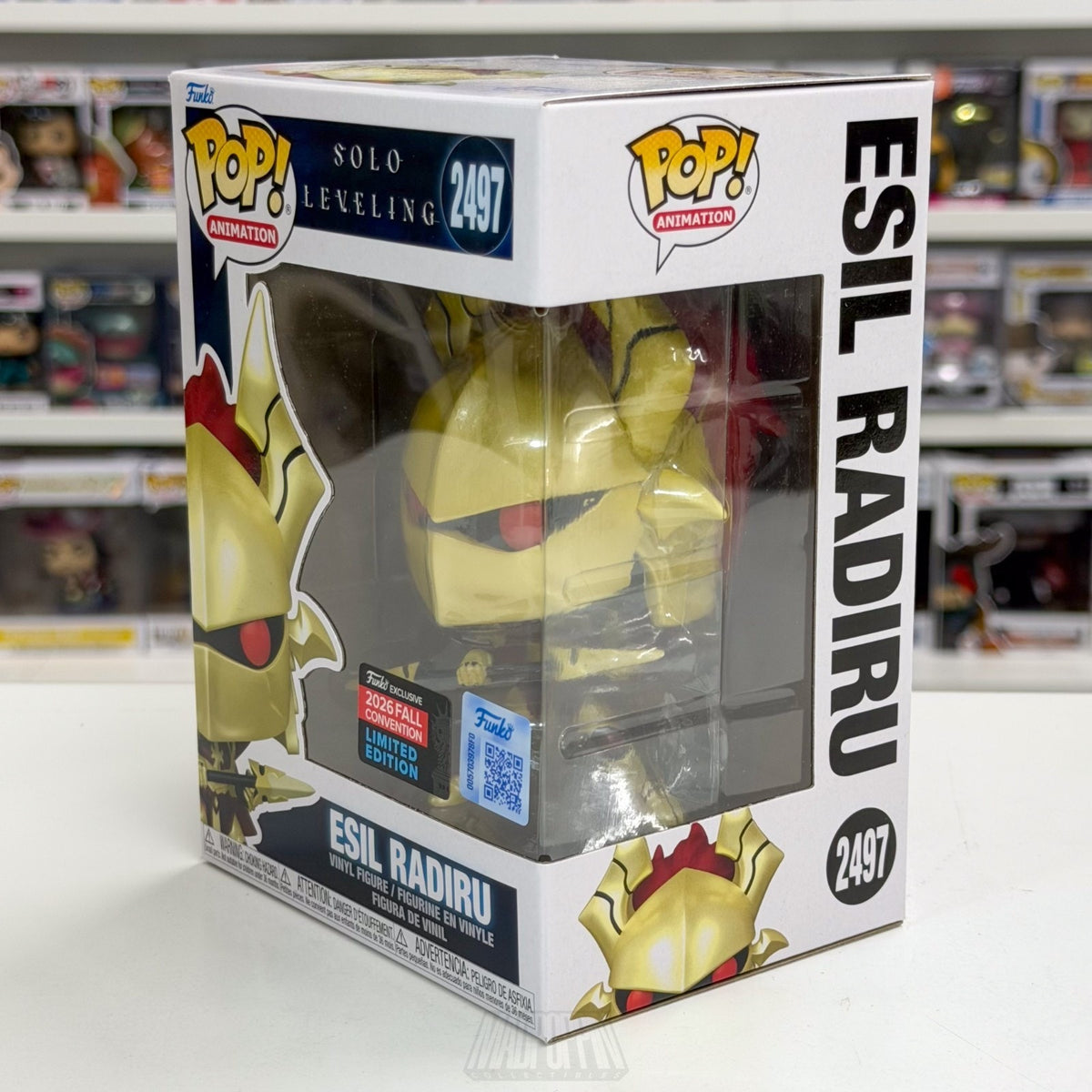 Funko Pop Anime Solo Leveling Esil Radiru NYCC 2497 Japan Manga Toy Vinyl Figure