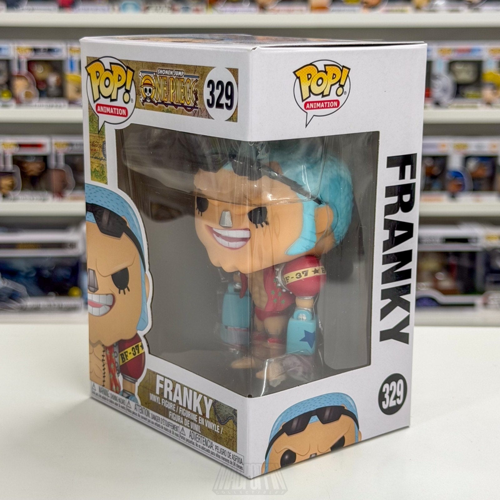 Funko Pop Anime One Piece Franky Silver Nose 329 Japanese Manga Toy Vinyl Figure