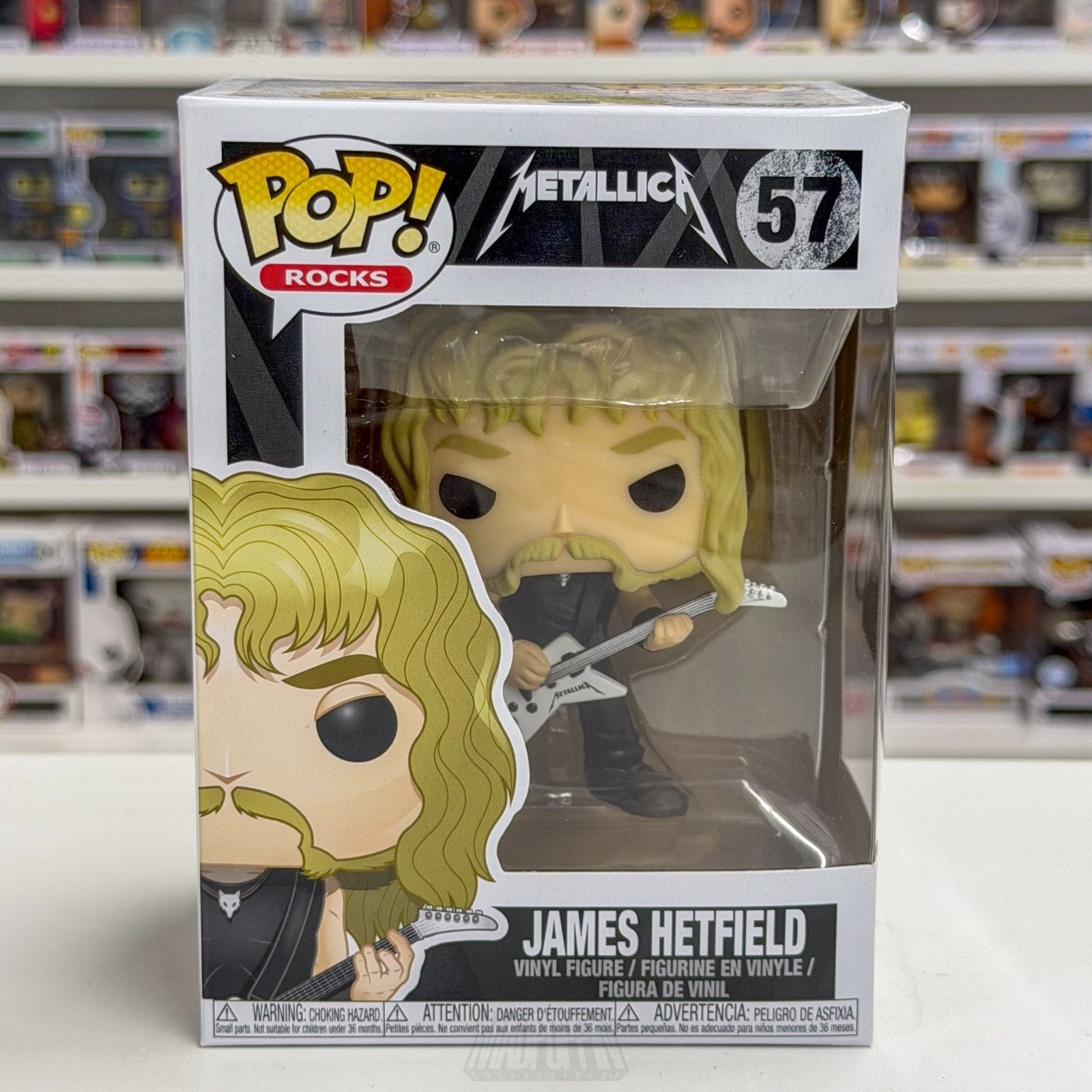 Funko Pop Rocks Metallica James Hetfield 57 Heavy Metal Thrash Band Vinyl figure