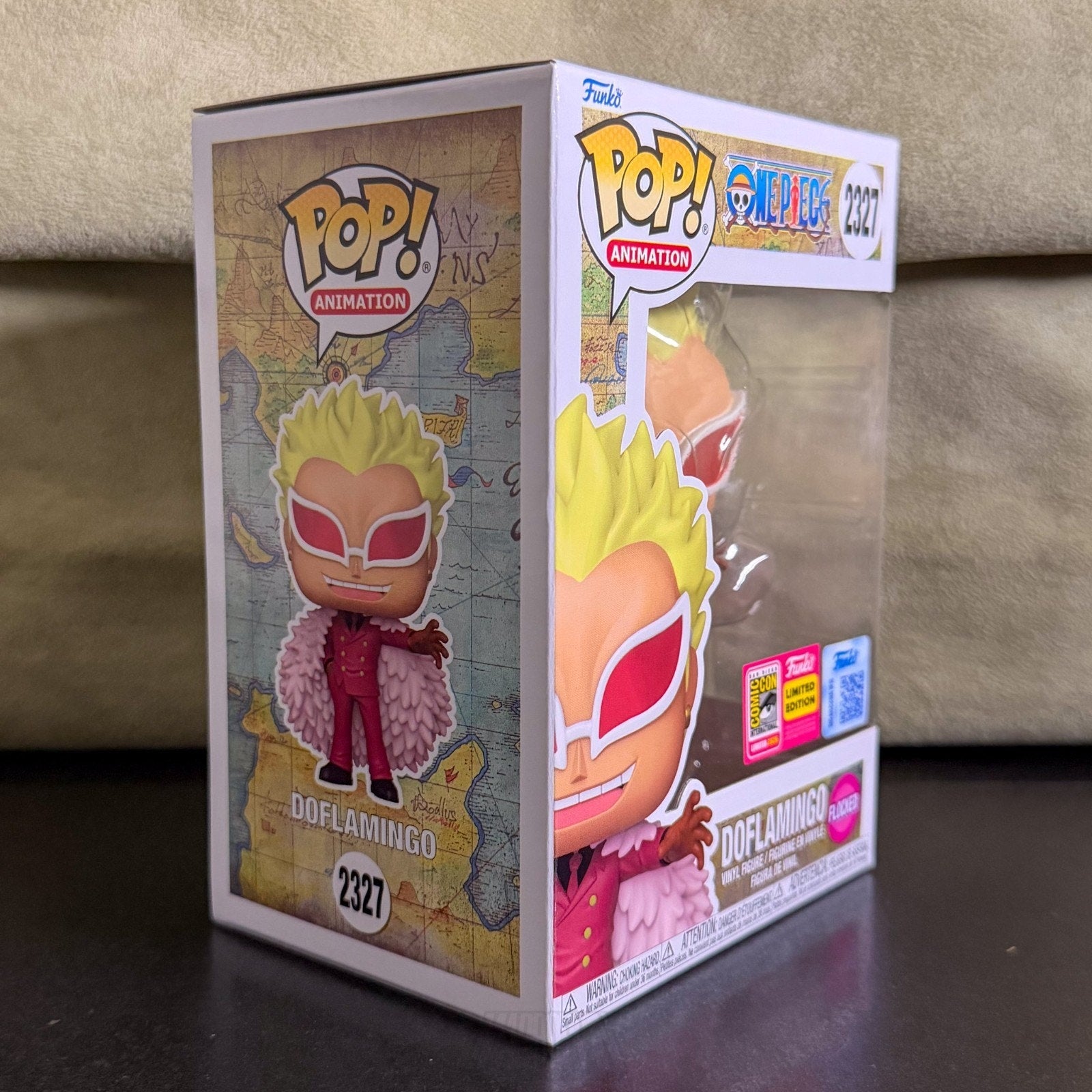 Funko Pop Anime One Piece Doflamingo Flocked 2327 SDCC 2026 Official Toy Figure