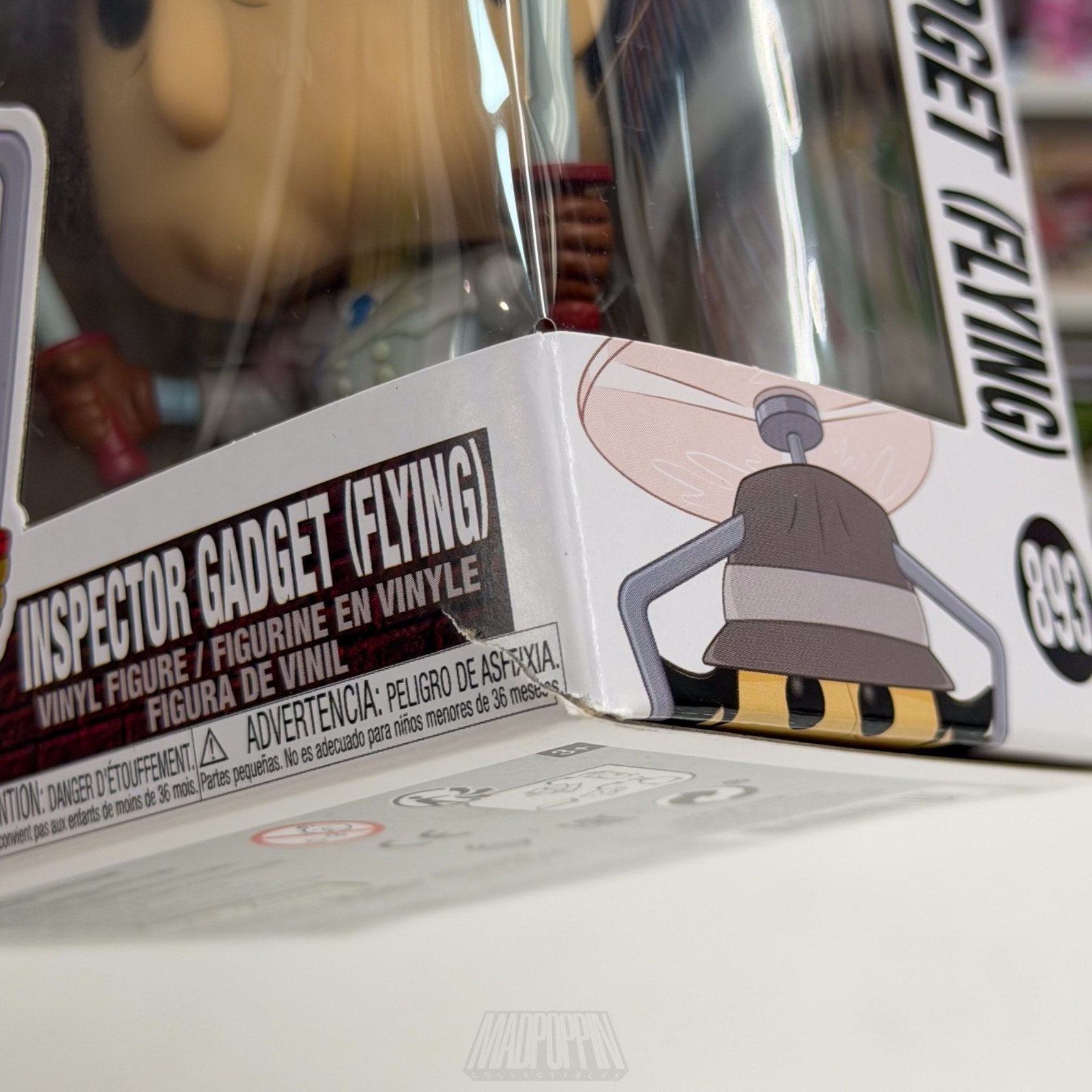 Funko Pop Animation Inspector Gadget Flying 893 Dimwitted Cyborg Vinyl Figure