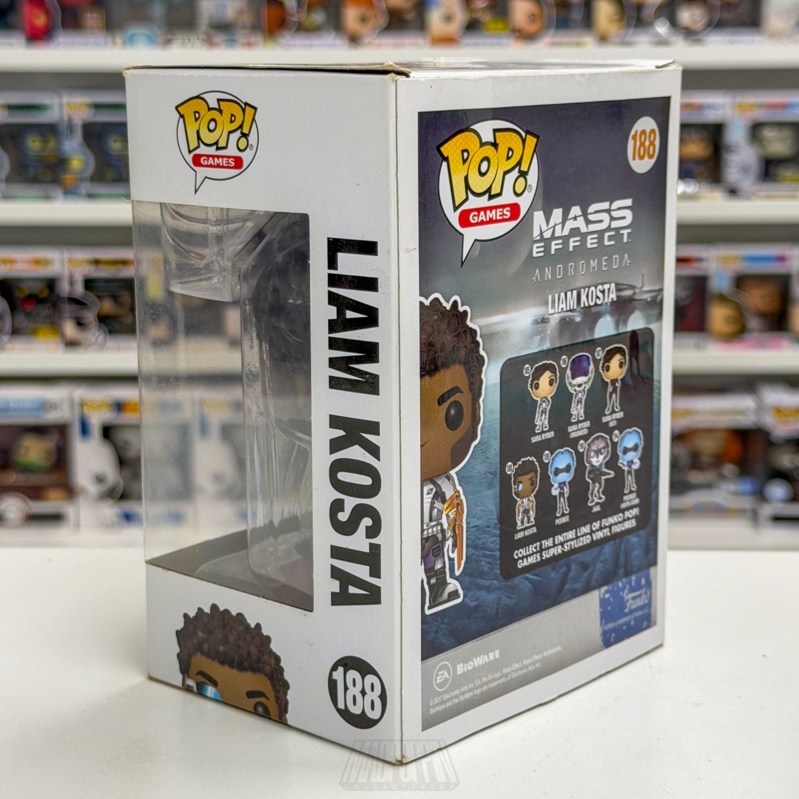 Funko Pop Video Games Mass Effect Andromeda Liam Kosta 188 Sci-Fi Vinyl Figure