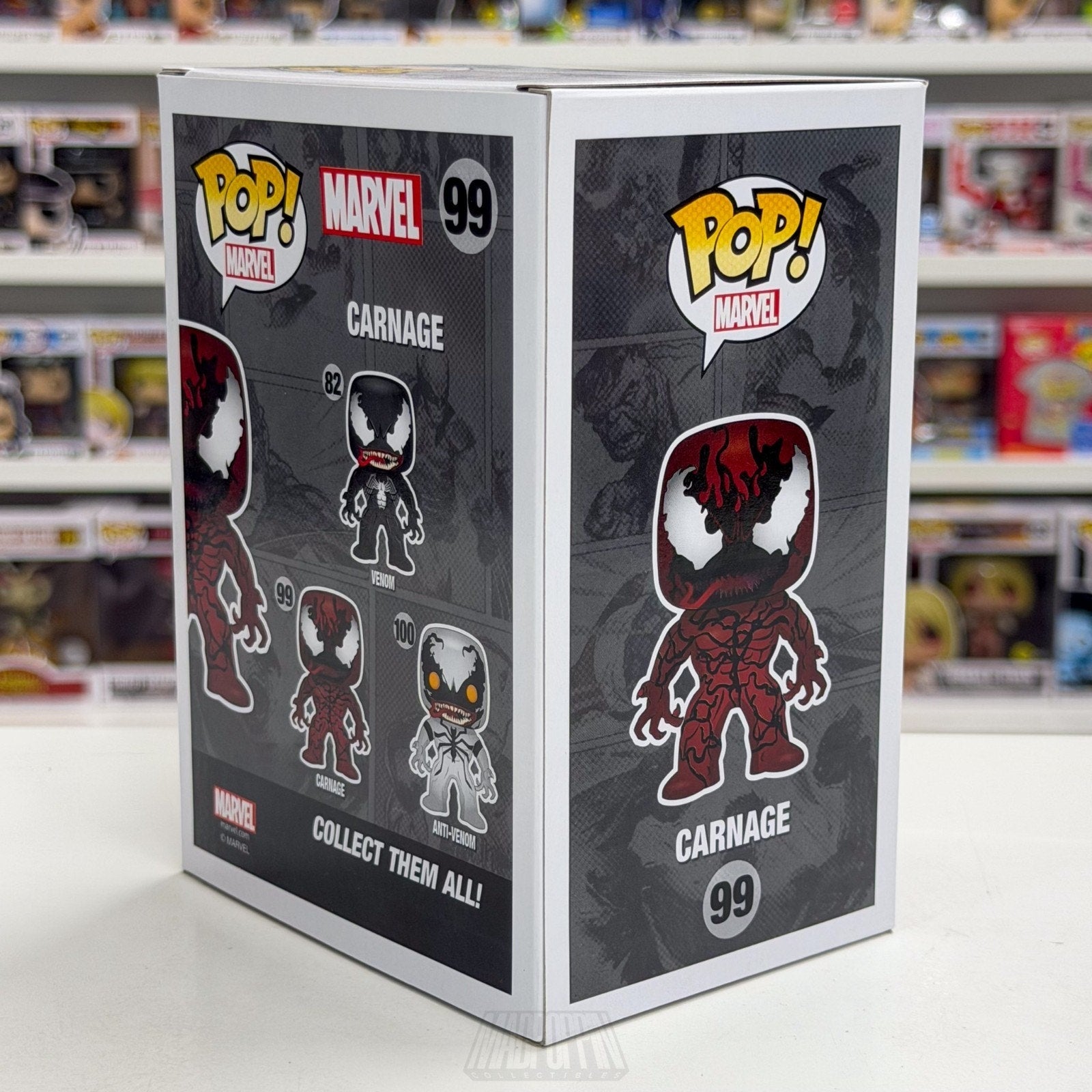 Funko Pop Marvel Carnage Hot Topic 99 Cletus Kasady Symbiote Spider-Man Figure