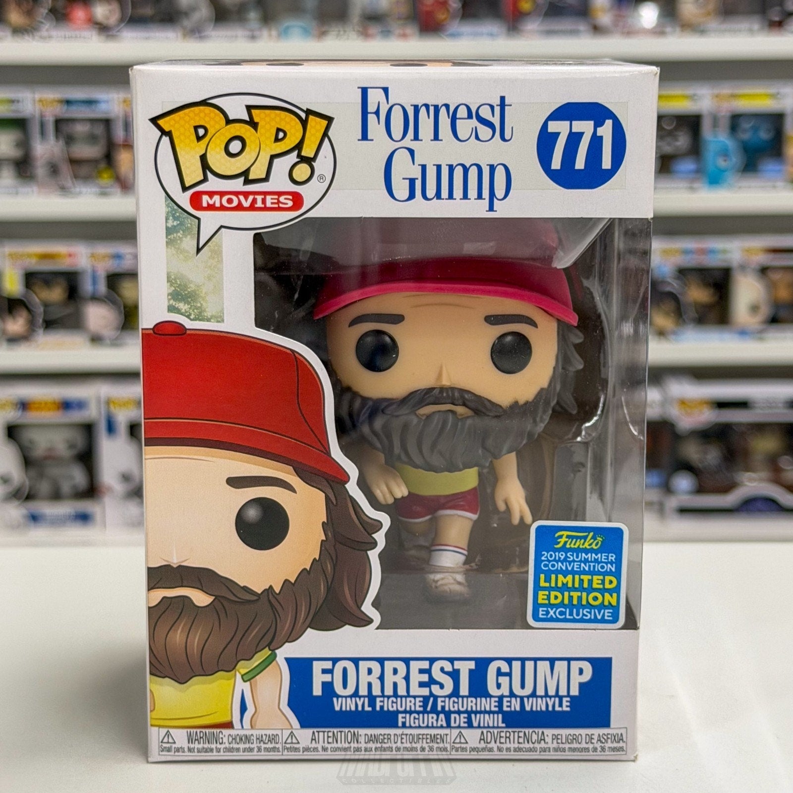 Funko Pop Movies Forrest Gump Beard SDCC 771 Comedy Drama Chocolate Vinyl Figure