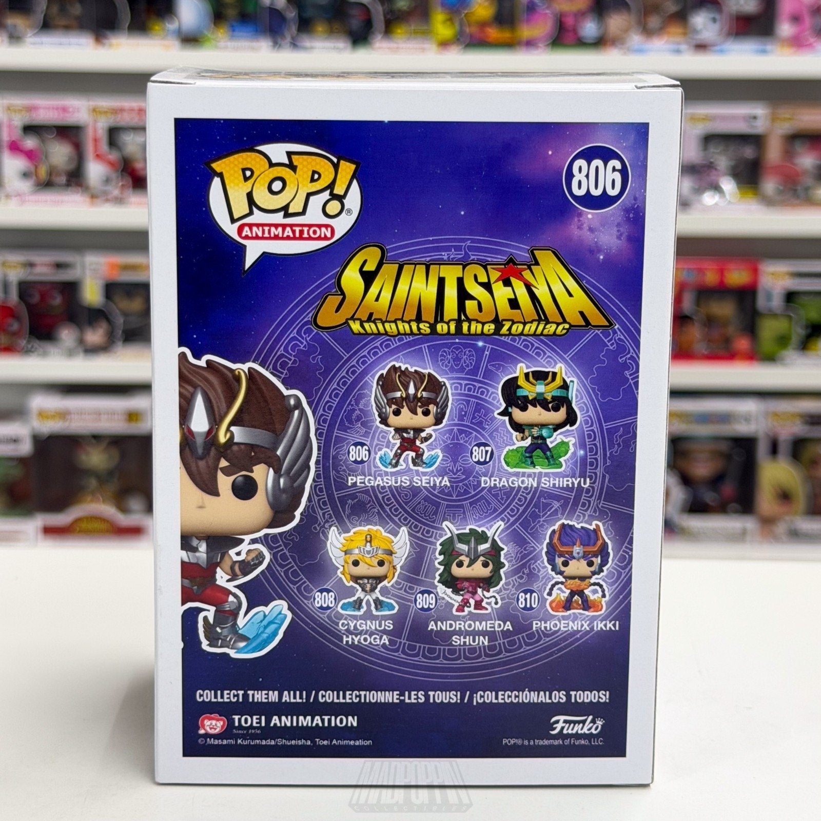 Funko Pop Anime Saint Seiya Pegasus 806 Japanese Manga Fantasy Toy Vinyl Figure
