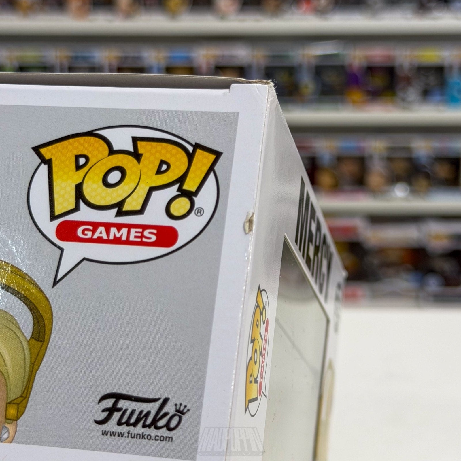 Funko Pop Games Overwatch Mercy Diamond Blizzard Exclusive 304 Toy Vinyl Figure