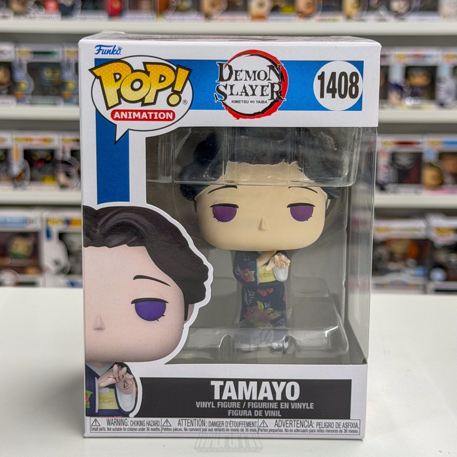 Funko Pop Anime Demon Slayer Tamayo 1408 Japanese Manga Dark Fantasy Toy Figure