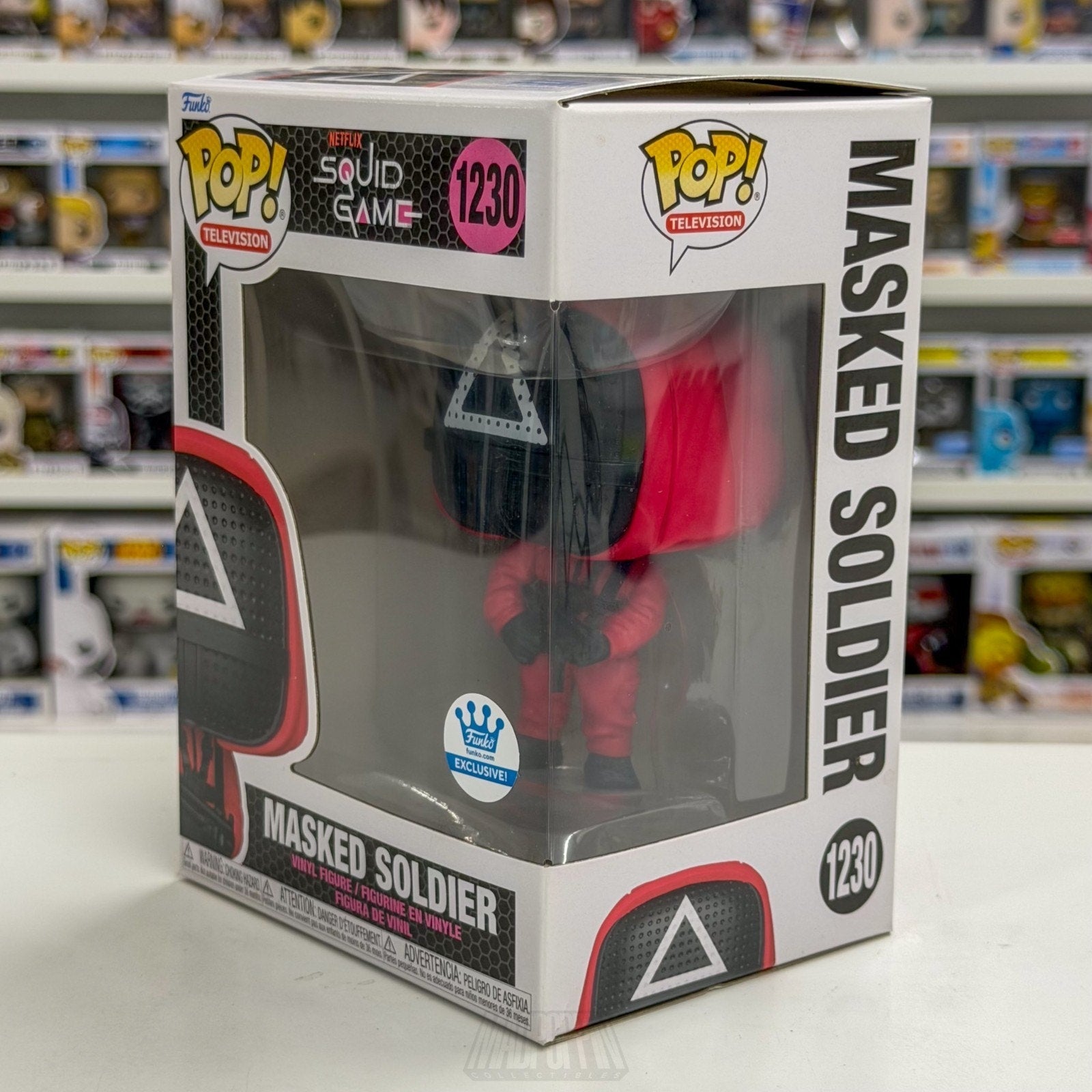 Funko Pop TV Netflix Squid Game Masked Soldier Machine Gun 1230 Toy Vinyl Figure
