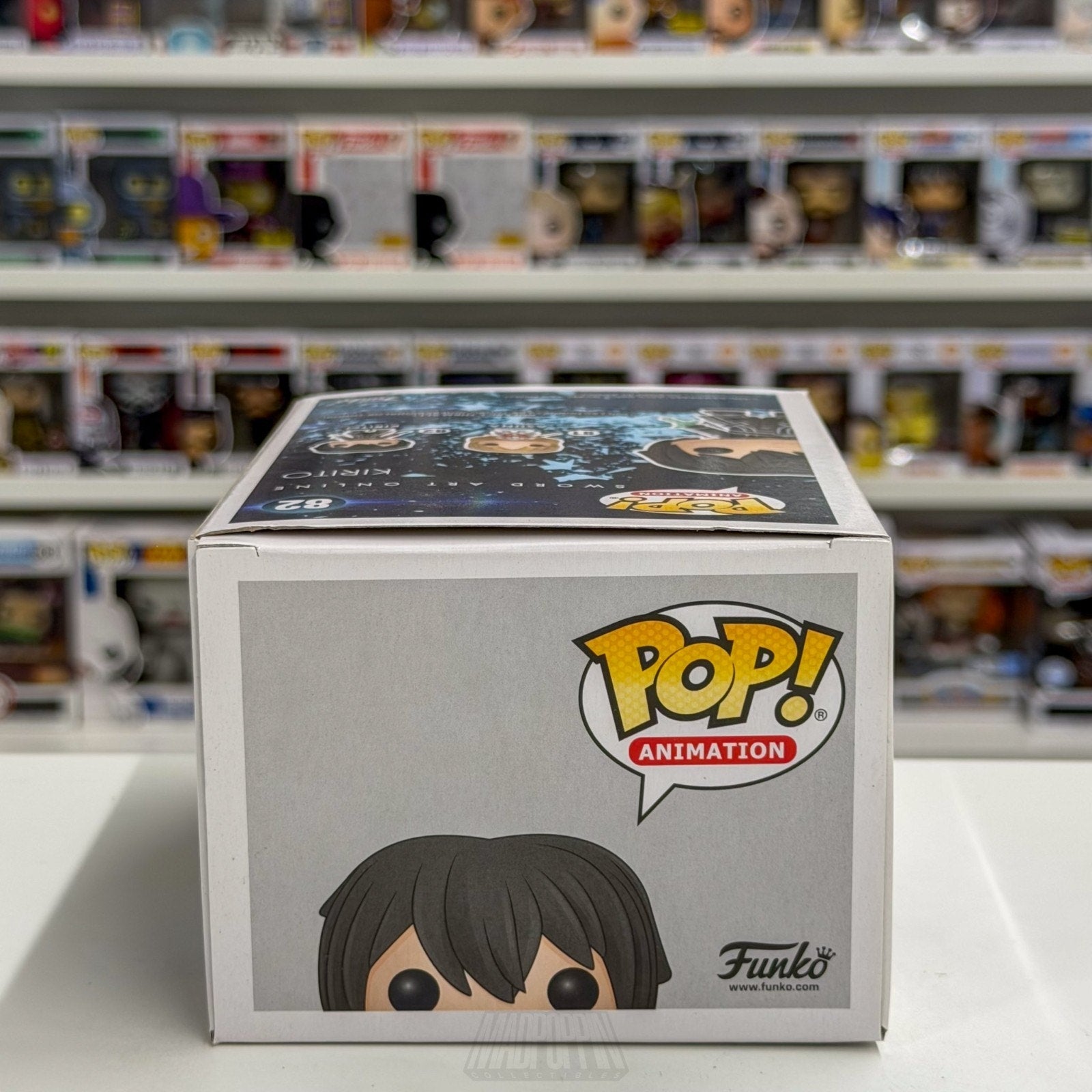 Funko Pop Anime Sword Art Online Kirito Blue Sword 82 Japanese Manga Toy Figure