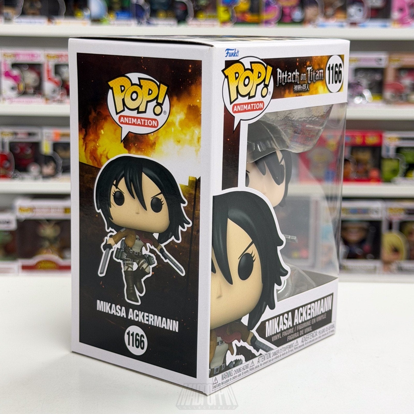 Funko Pop Anime Attack on Titan Mikasa Ackermann Action Pose 1166 Vinyl Figure