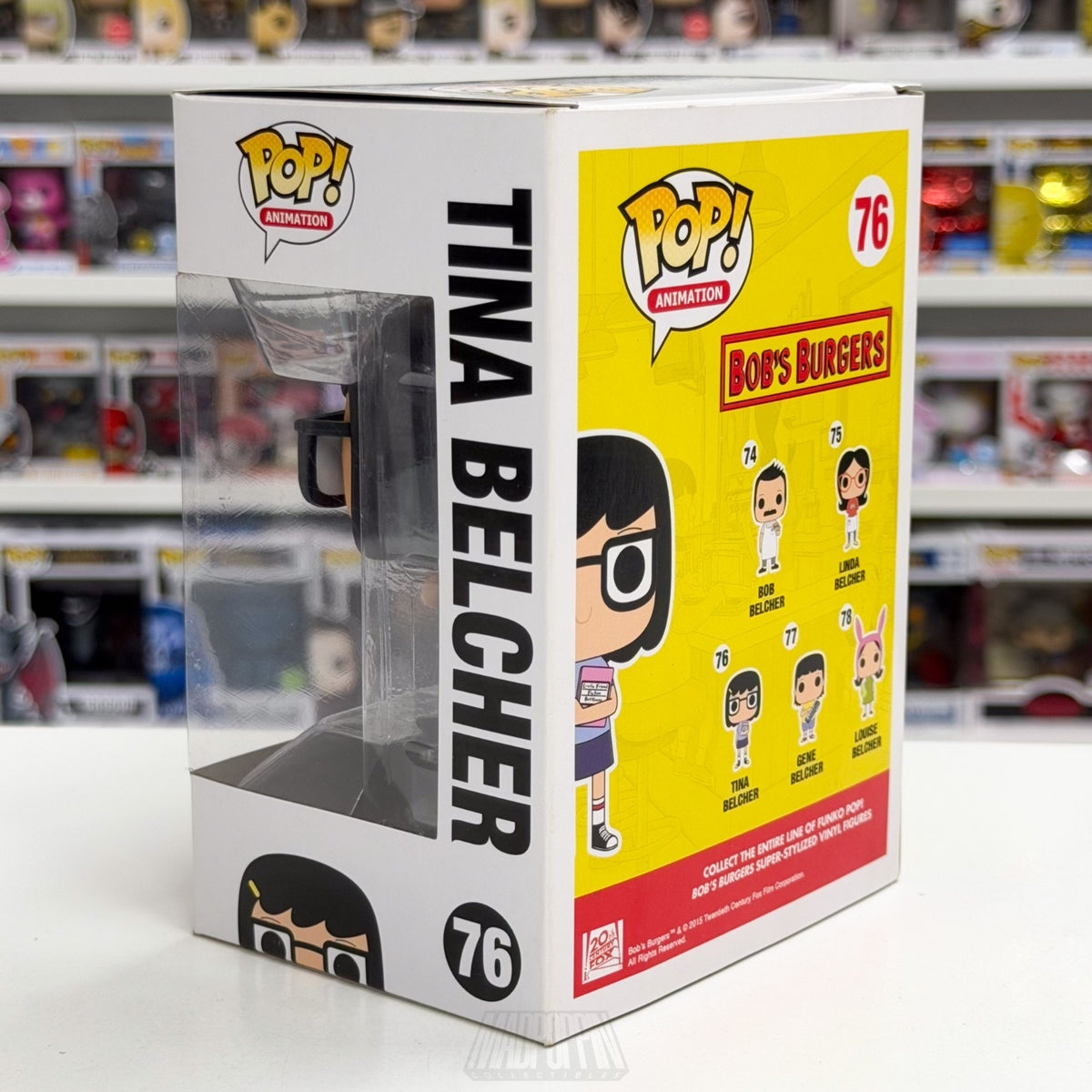 Funko Pop Animation Bobs Burgers Tina Belcher 76 Sitcom New Jersey Vinyl Figure