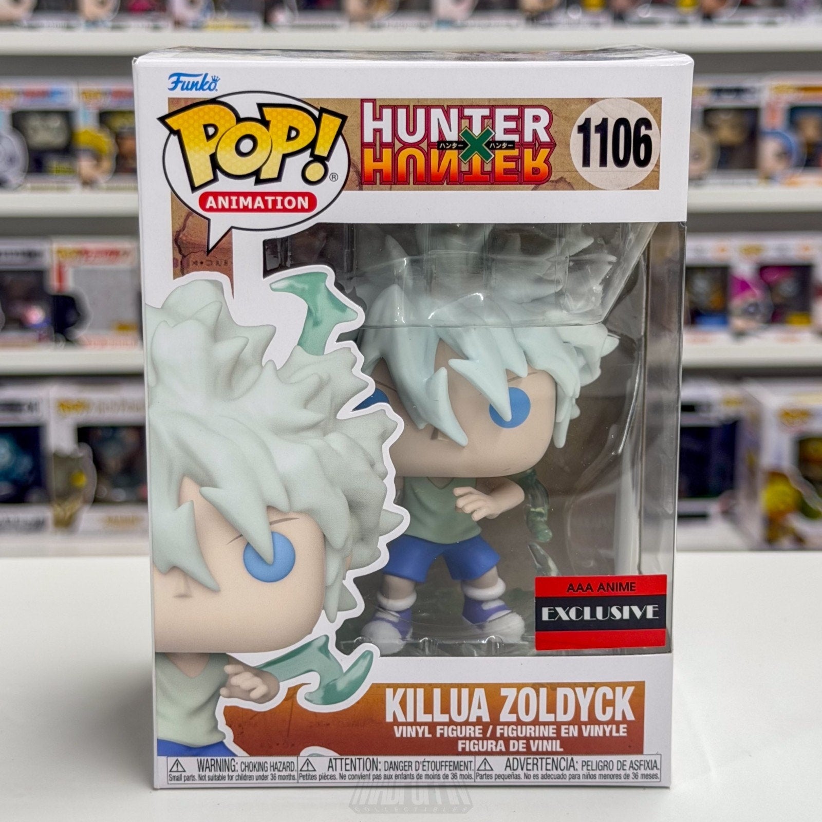 Funko Pop Anime Hunter Killua Zoldyck God Speed AAA 1106 Manga Toy Vinyl Figure