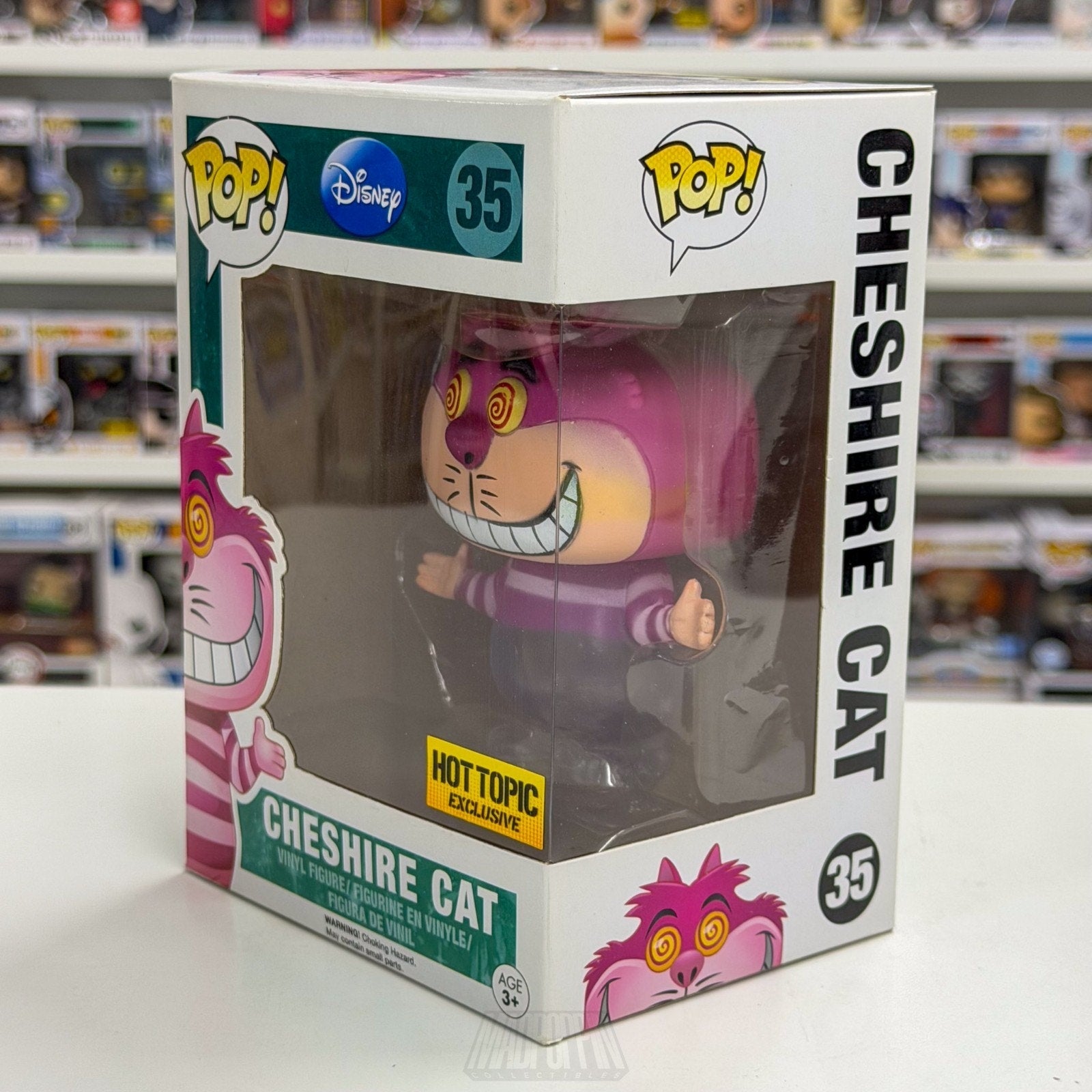 Funko Pop Disney Alice in Wonderland Cheshire Cat Fading Hot Topic 35 Toy Figure