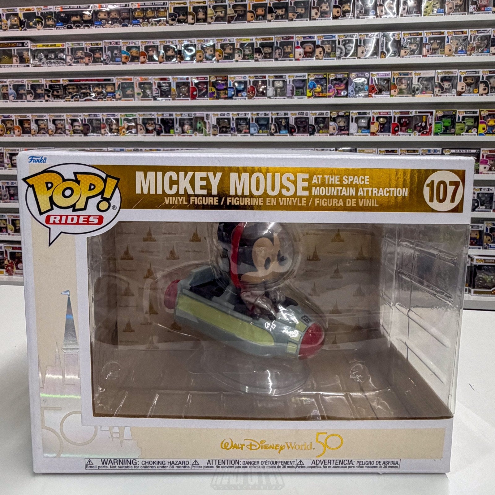 Funko Pop Disney Mickey Mouse Space Mountain Attraction Ride 107 Vinyl Figure