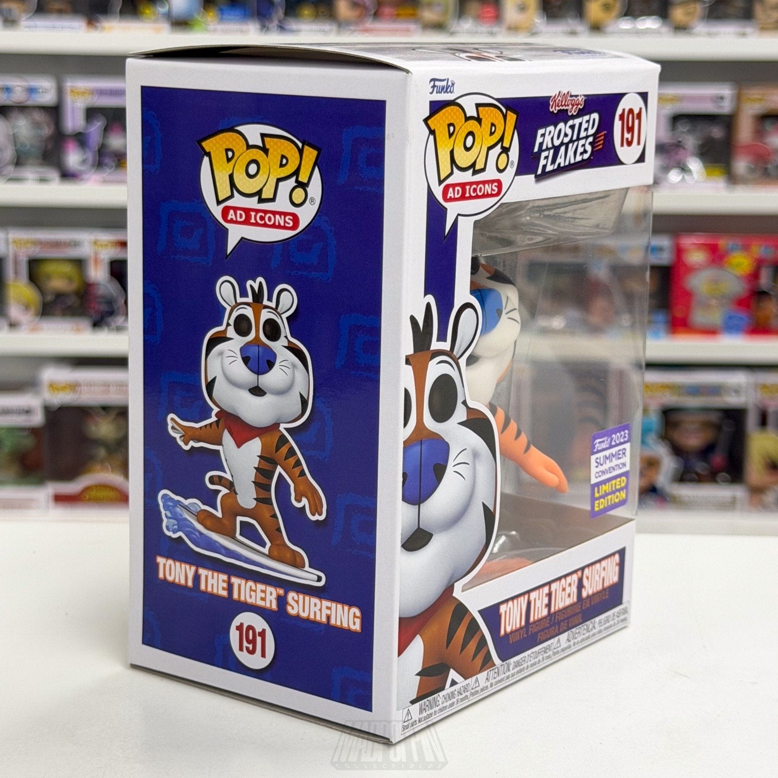 Funko Pop Ad Icons Frosted Flakes Tony the Tiger Surfing SDCC 191 Vinyl Figure