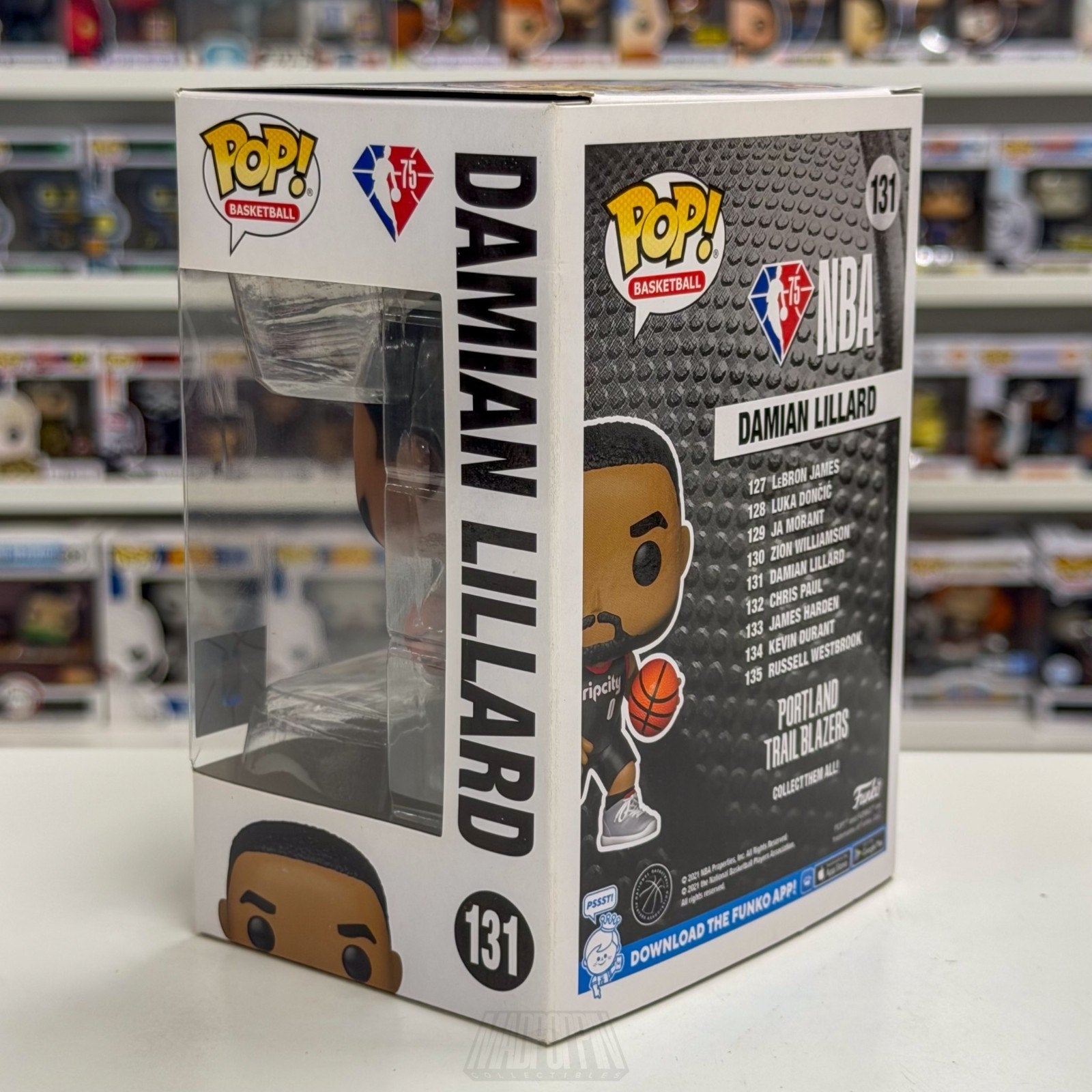 Funko Pop NBA Basketball Portland Trail Blazers Damian Lillard 131 Vinyl Figure