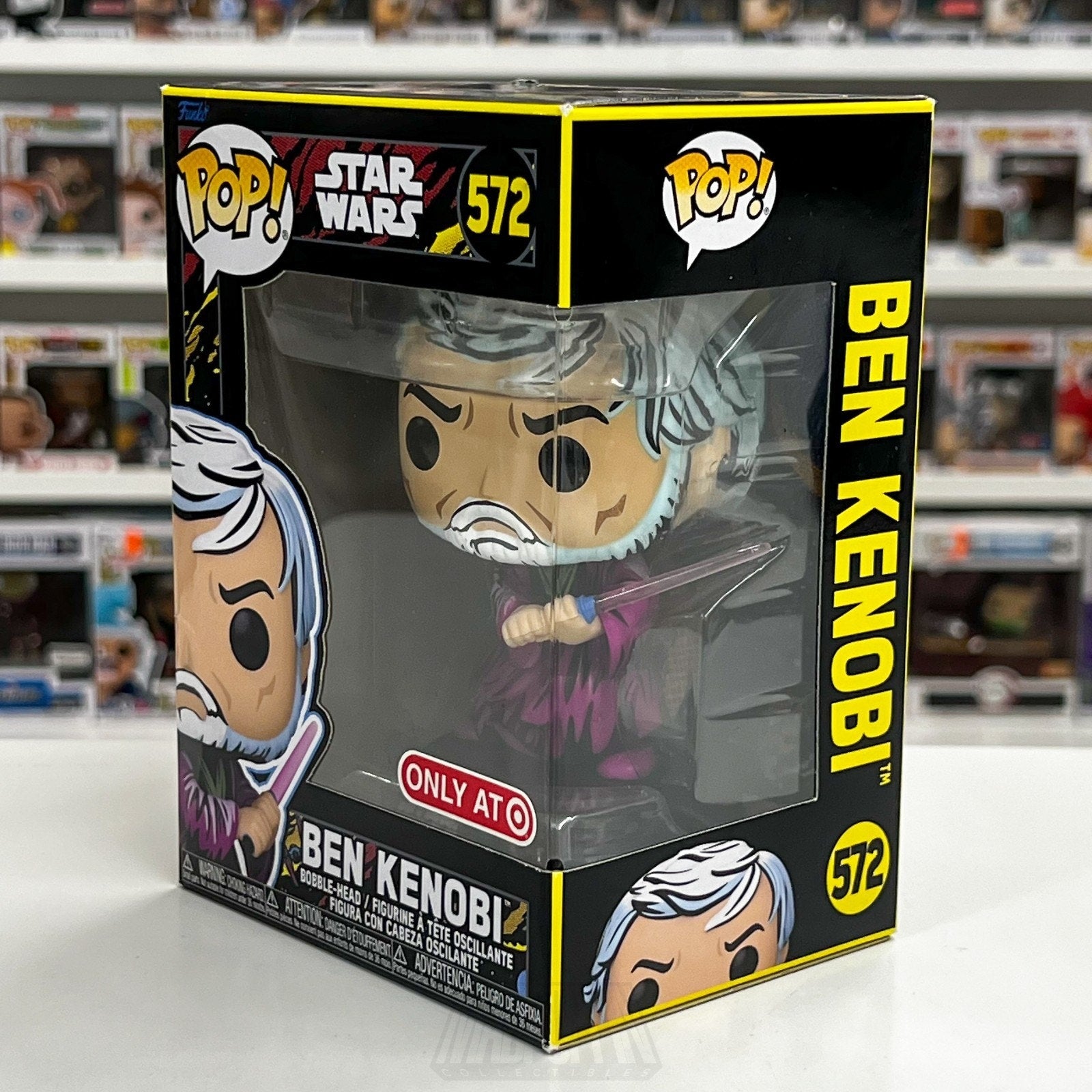 Funko Pop Star Wars Ben Kenobi Retro Target 572 Jedi Knight ForceVinyl Figure