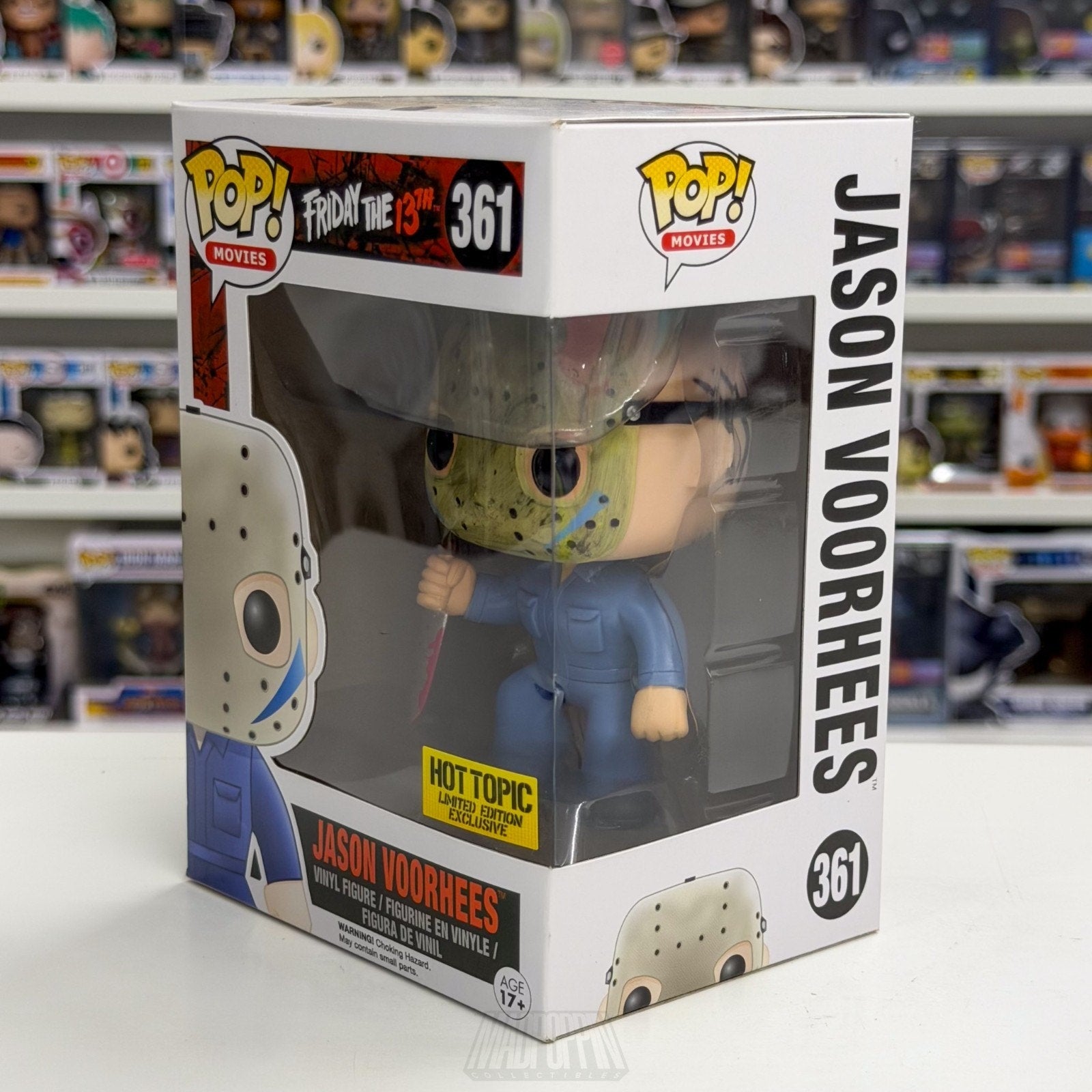 Funko Pop Movies Friday 13th Jason Voorhees Part V Blue Hot Topic 361 Toy Figure