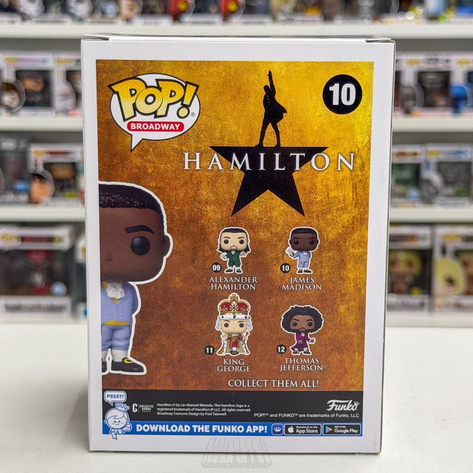 Funko Pop Broadway Hamilton James Madison 10 Musical Grammy Award Vinyl Figure